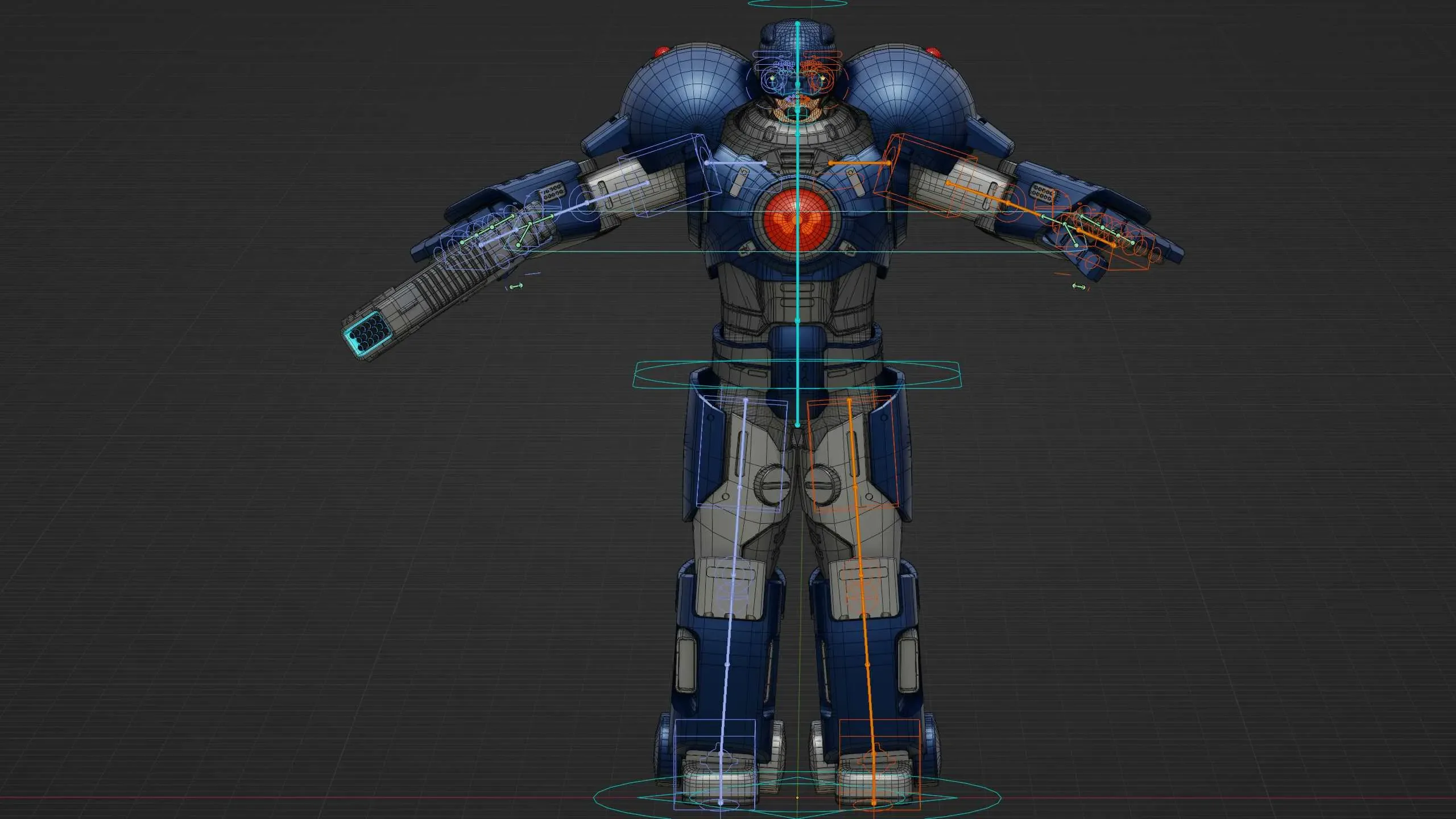 CYBER COP C-200  Auto-Rig Pro Rigged For Mixamo, Unreal Engine, Unity