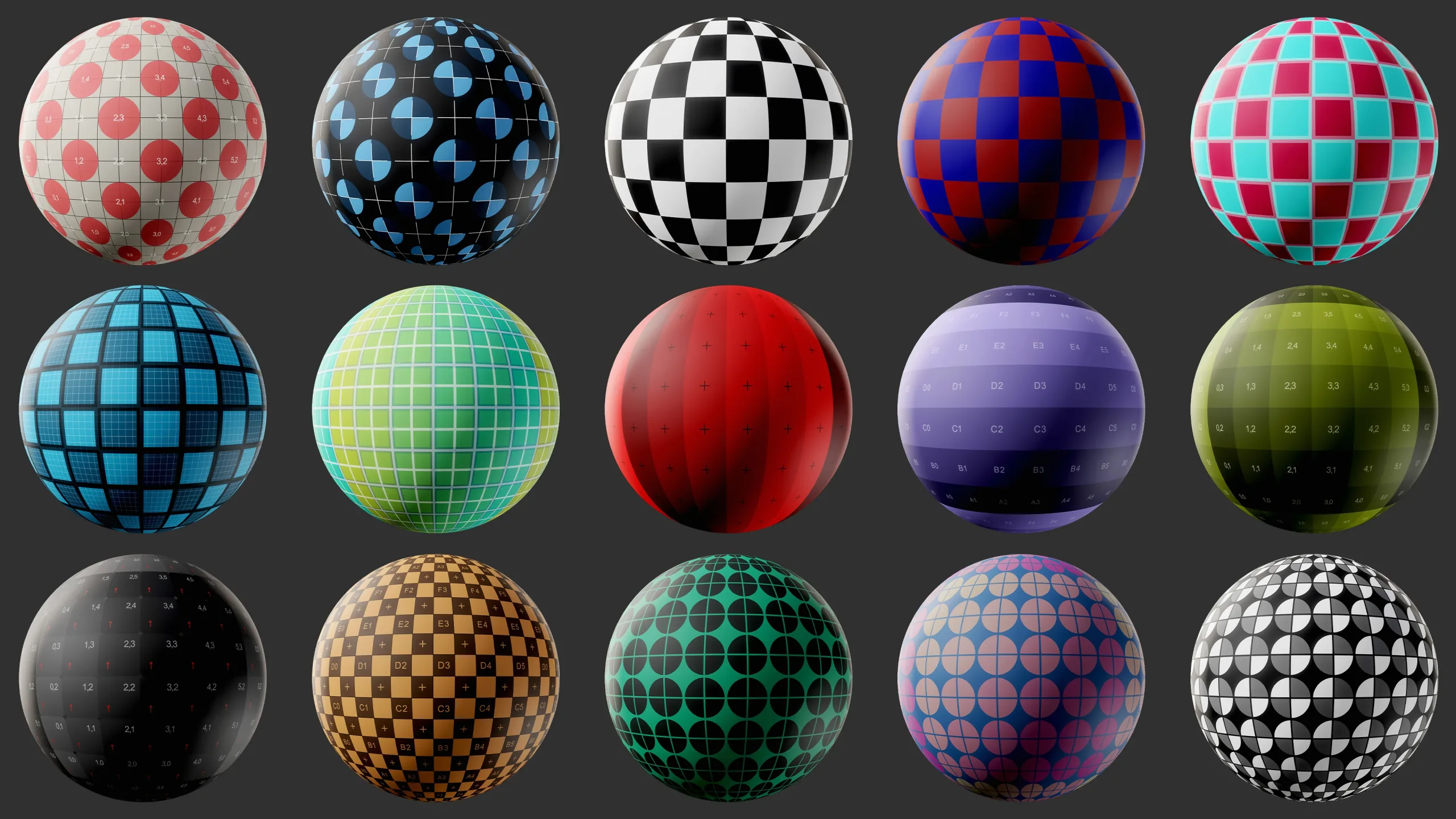 UV Checker Generator + 80 UV Textures (4K)