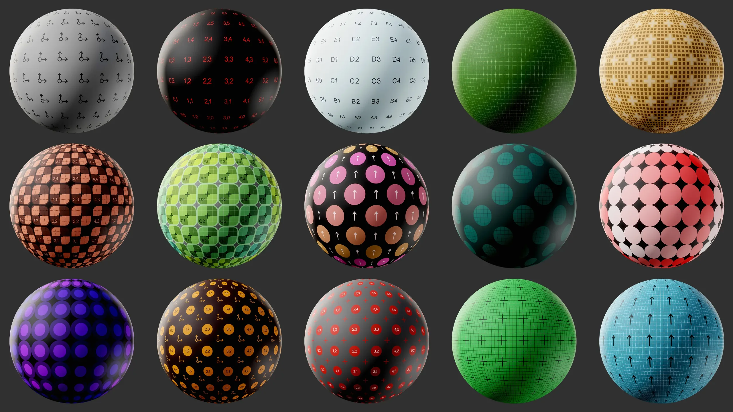 UV Checker Generator + 80 UV Textures (4K)