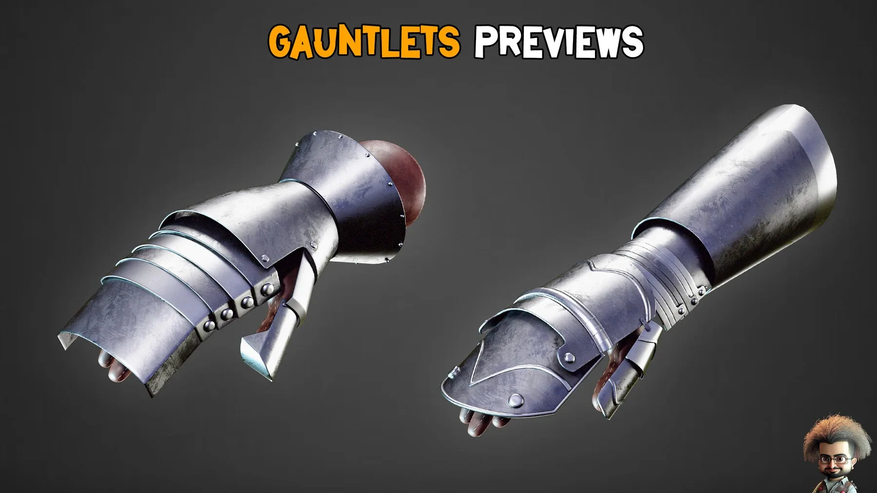 20 Gauntlets Armor + Texture(Unreal)