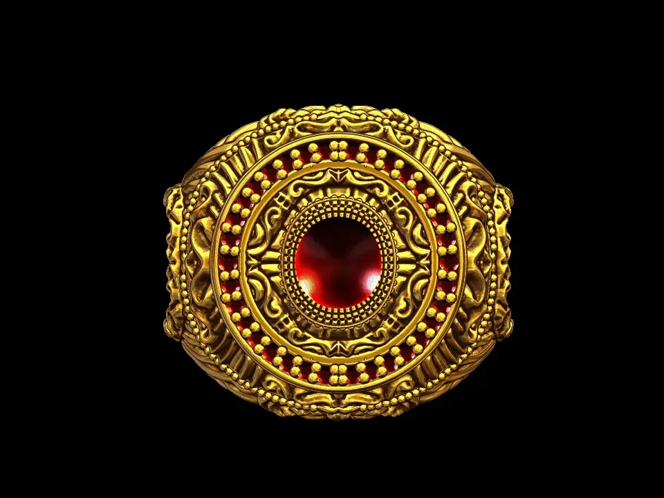 Designer Ornament Ring 201