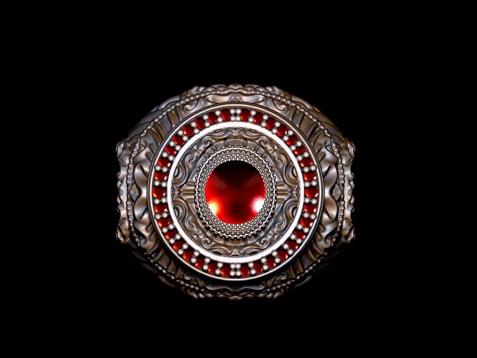 Designer Ornament Ring 201