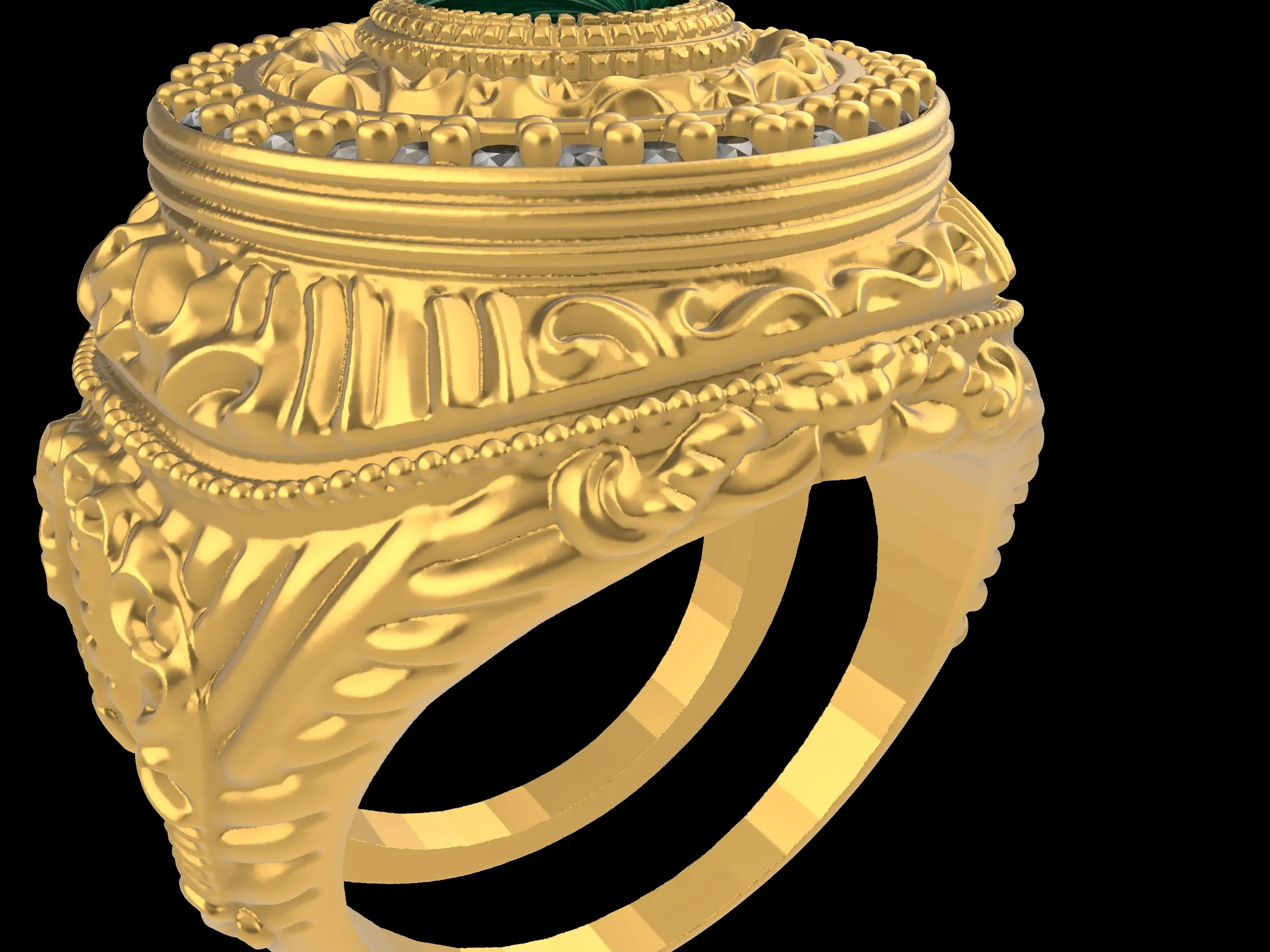 Designer Ornament Ring 201