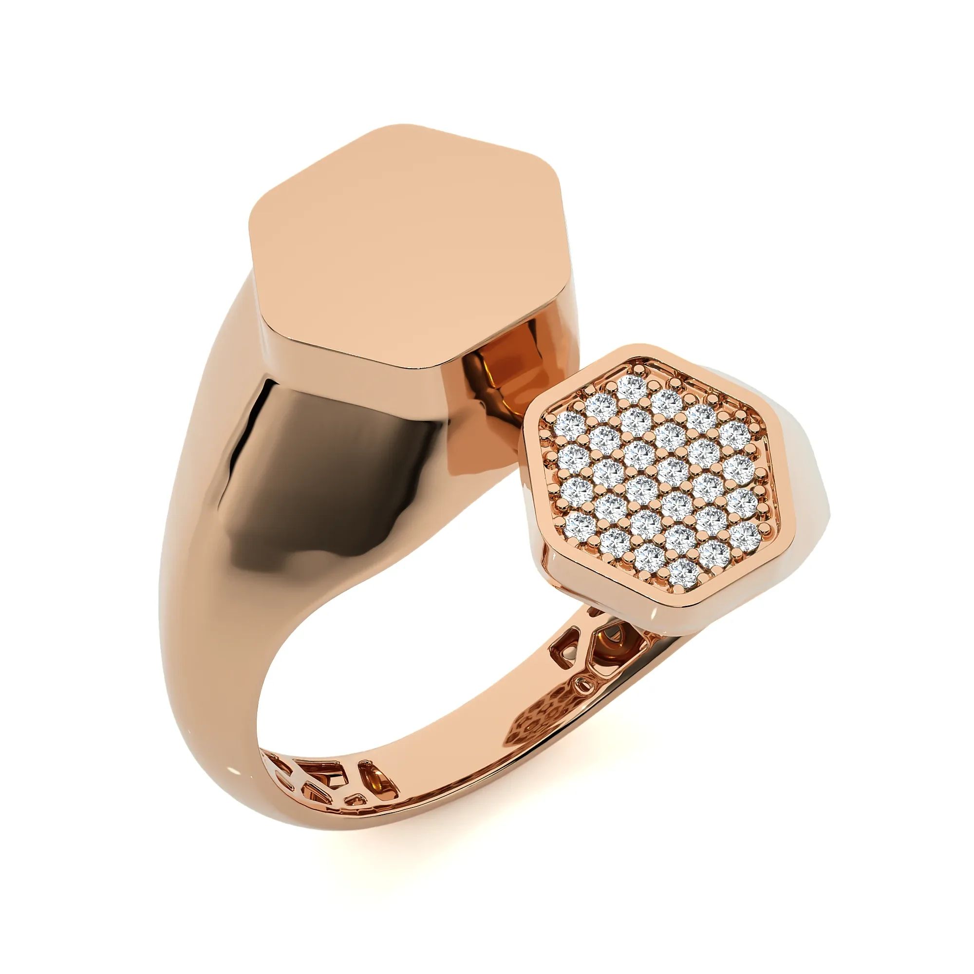 124 Bi Head Diamond Rings