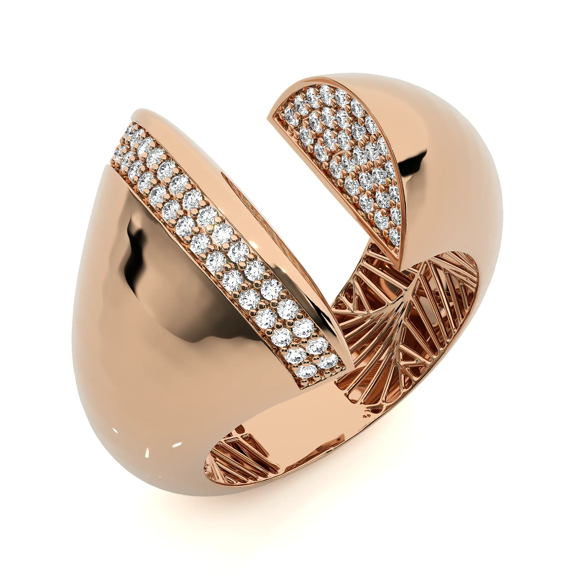 124 Bi Head Diamond Rings