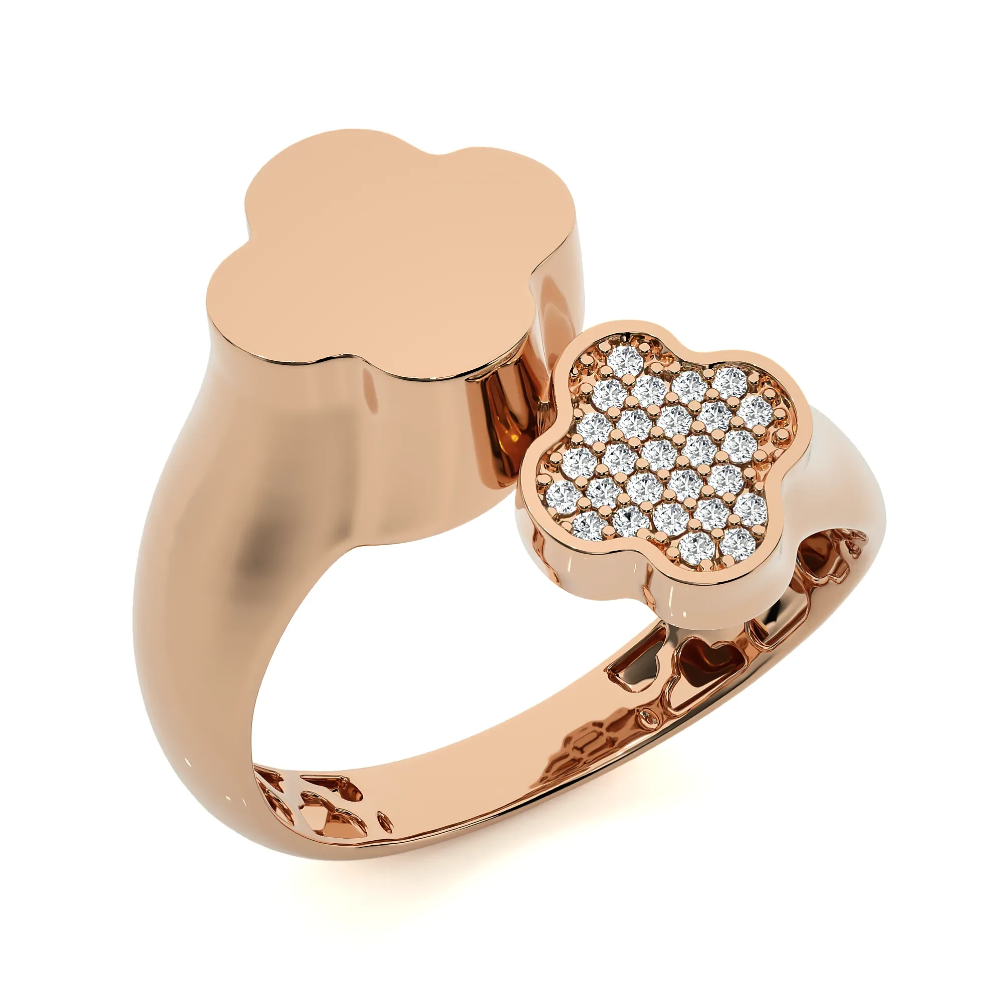 124 Bi Head Diamond Rings