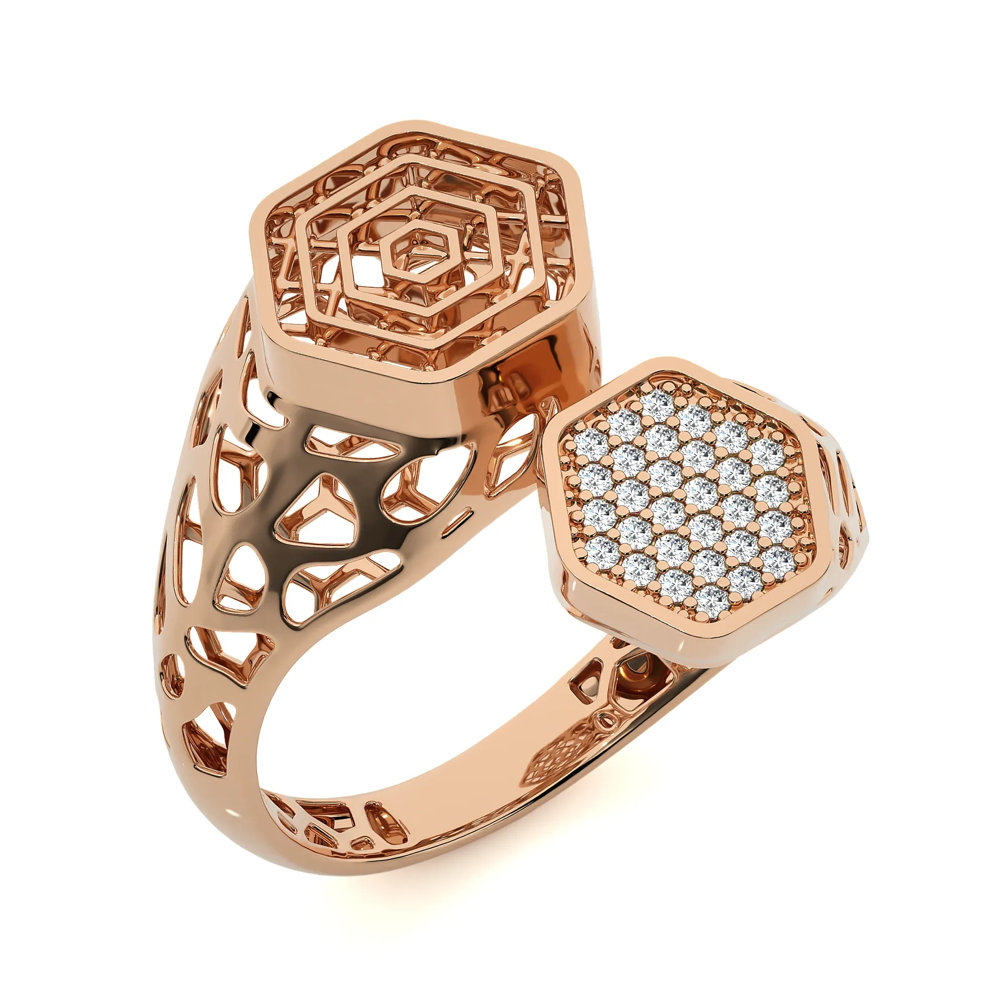 124 Bi Head Diamond Rings