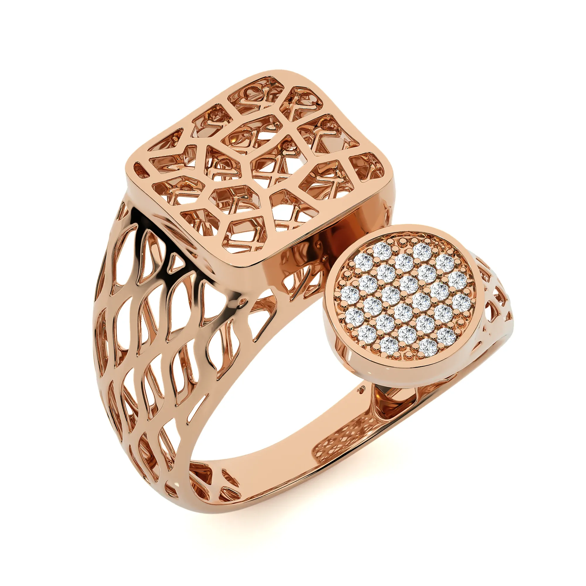 124 Bi Head Diamond Rings