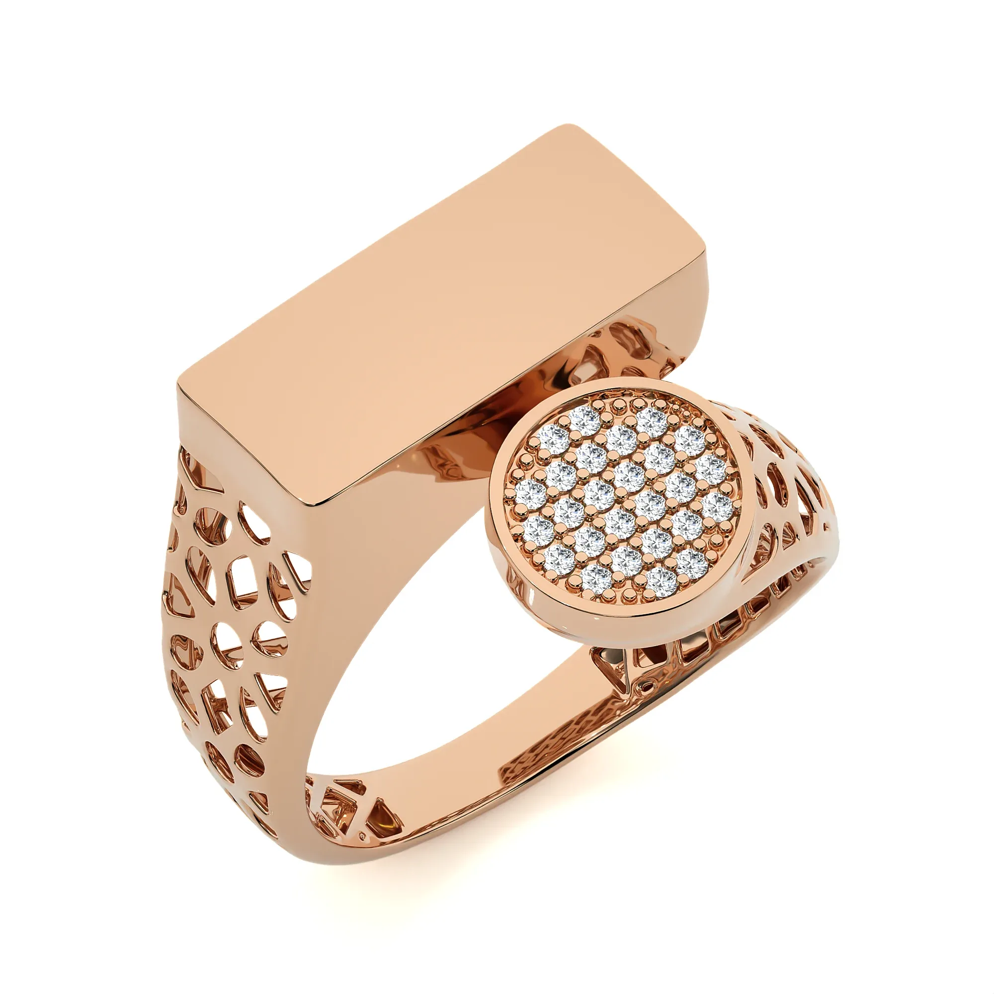 124 Bi Head Diamond Rings