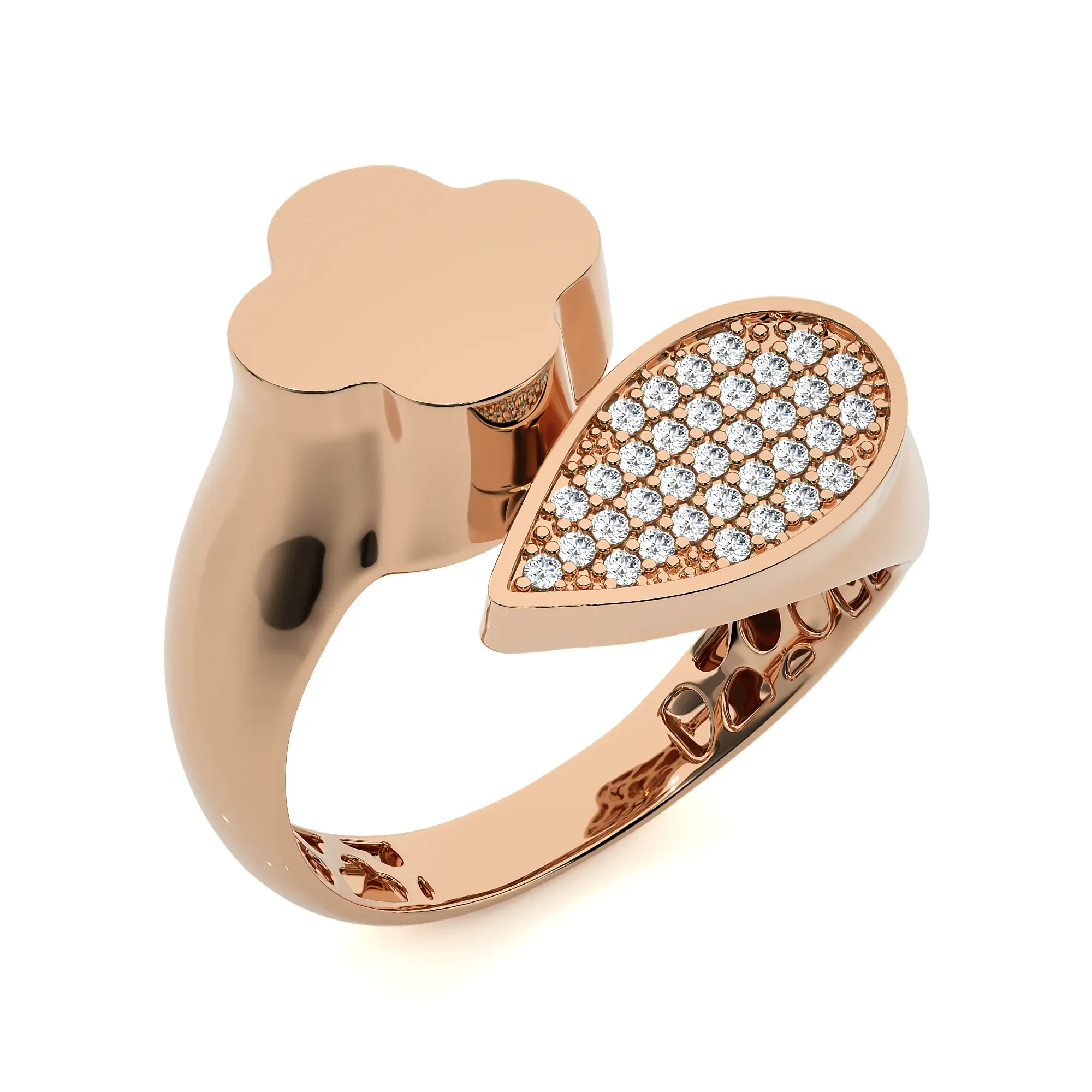 124 Bi Head Diamond Rings