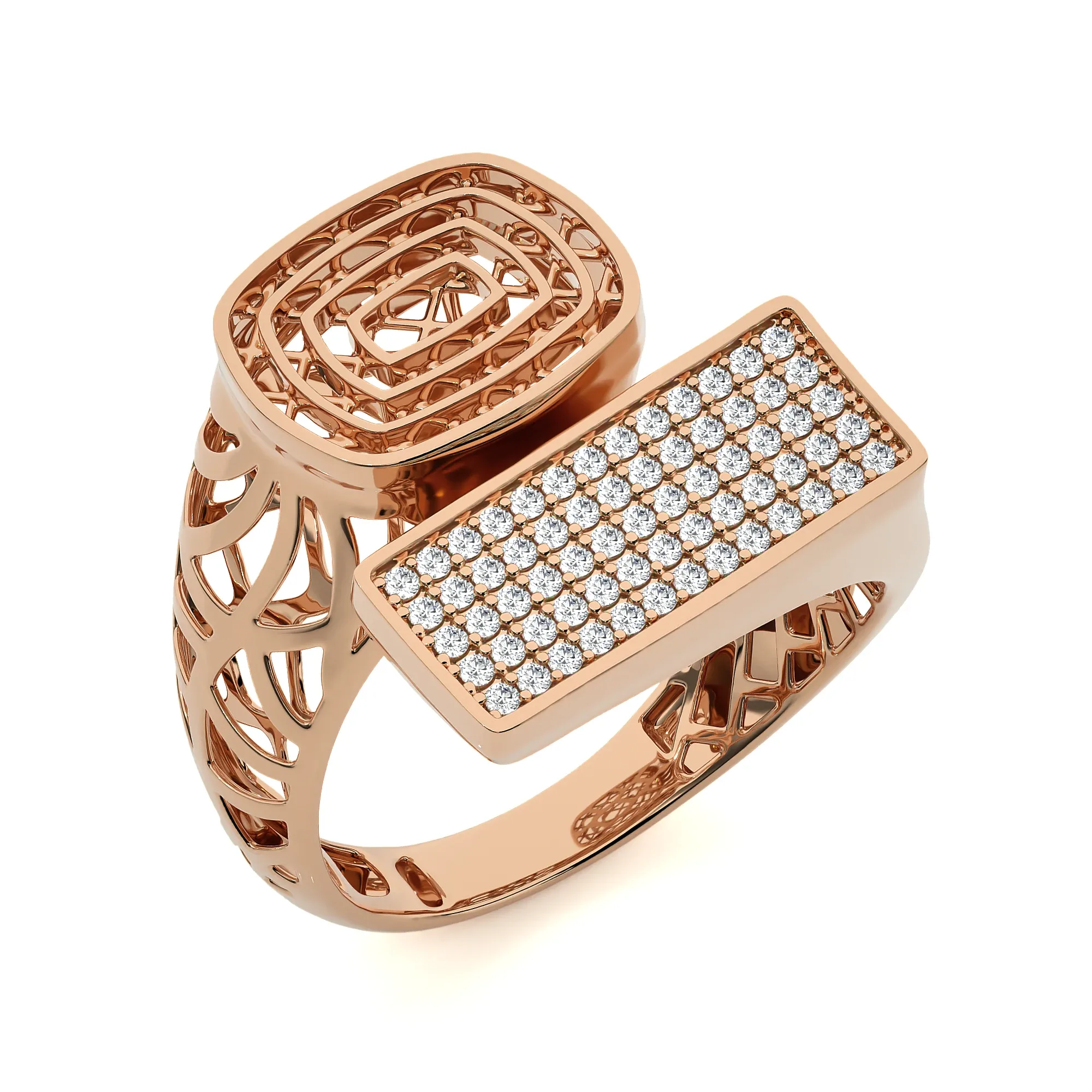124 Bi Head Diamond Rings