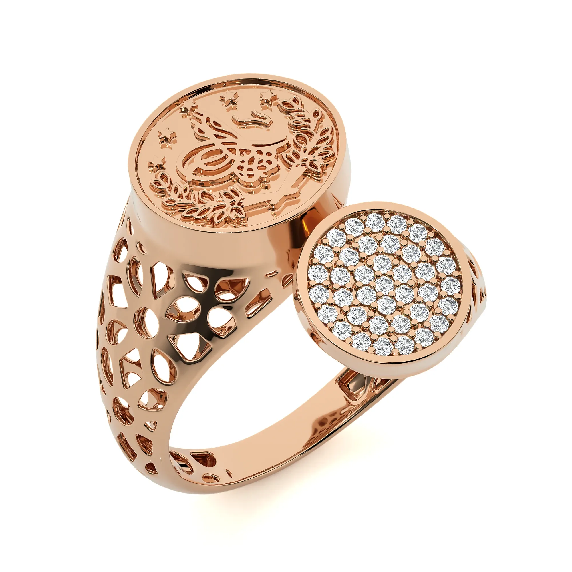 124 Bi Head Diamond Rings
