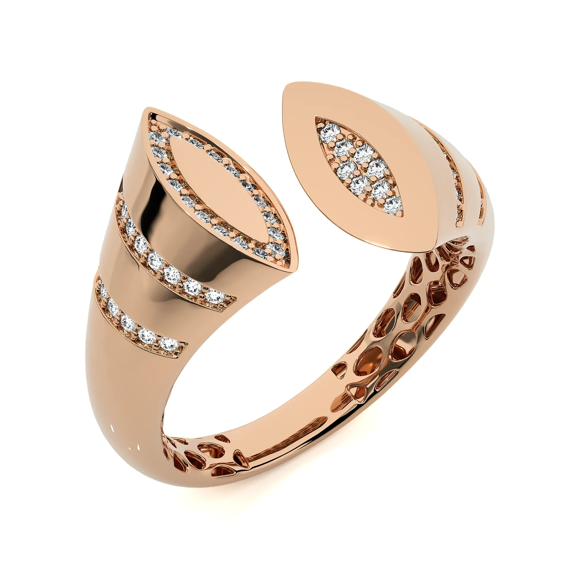 124 Bi Head Diamond Rings