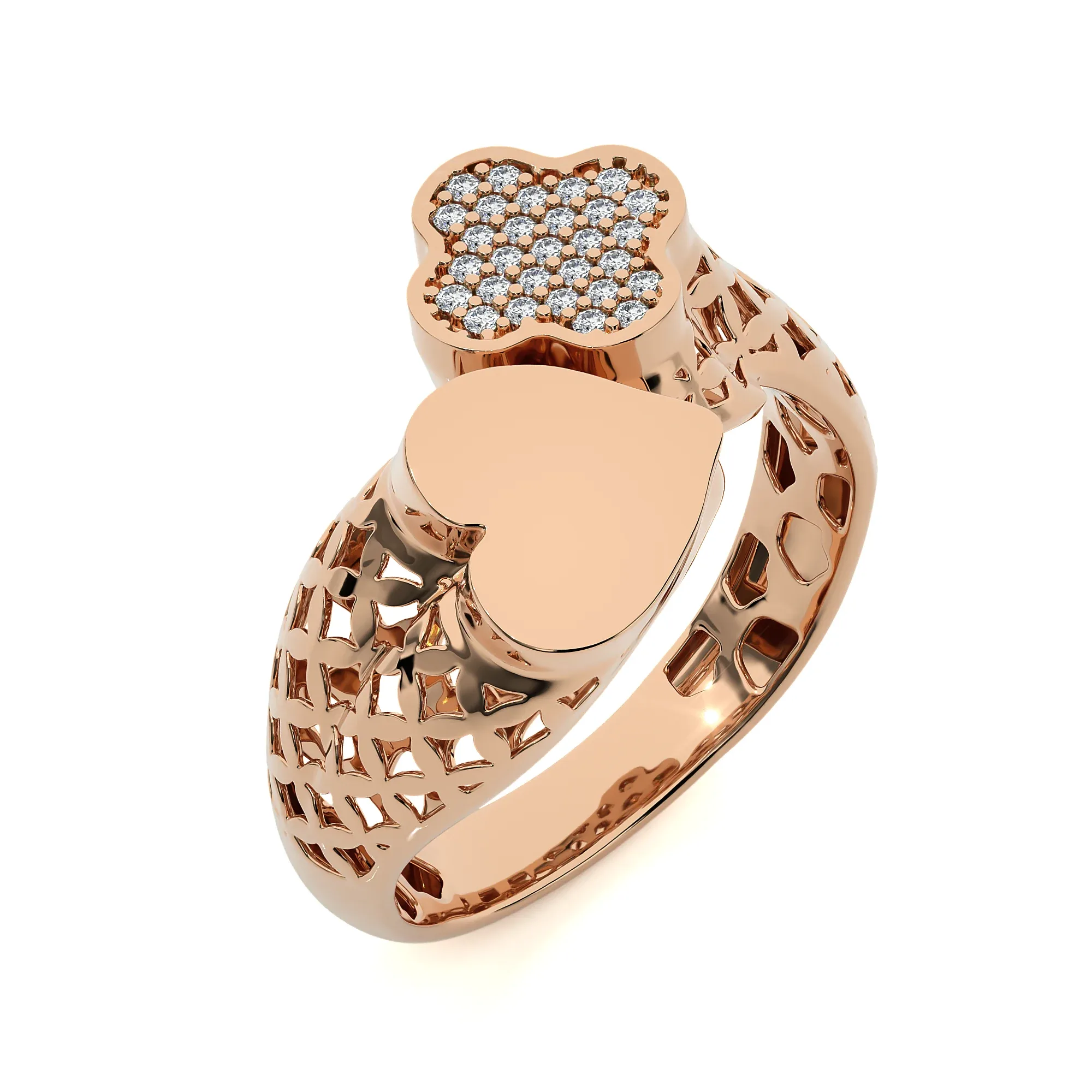 124 Bi Head Diamond Rings