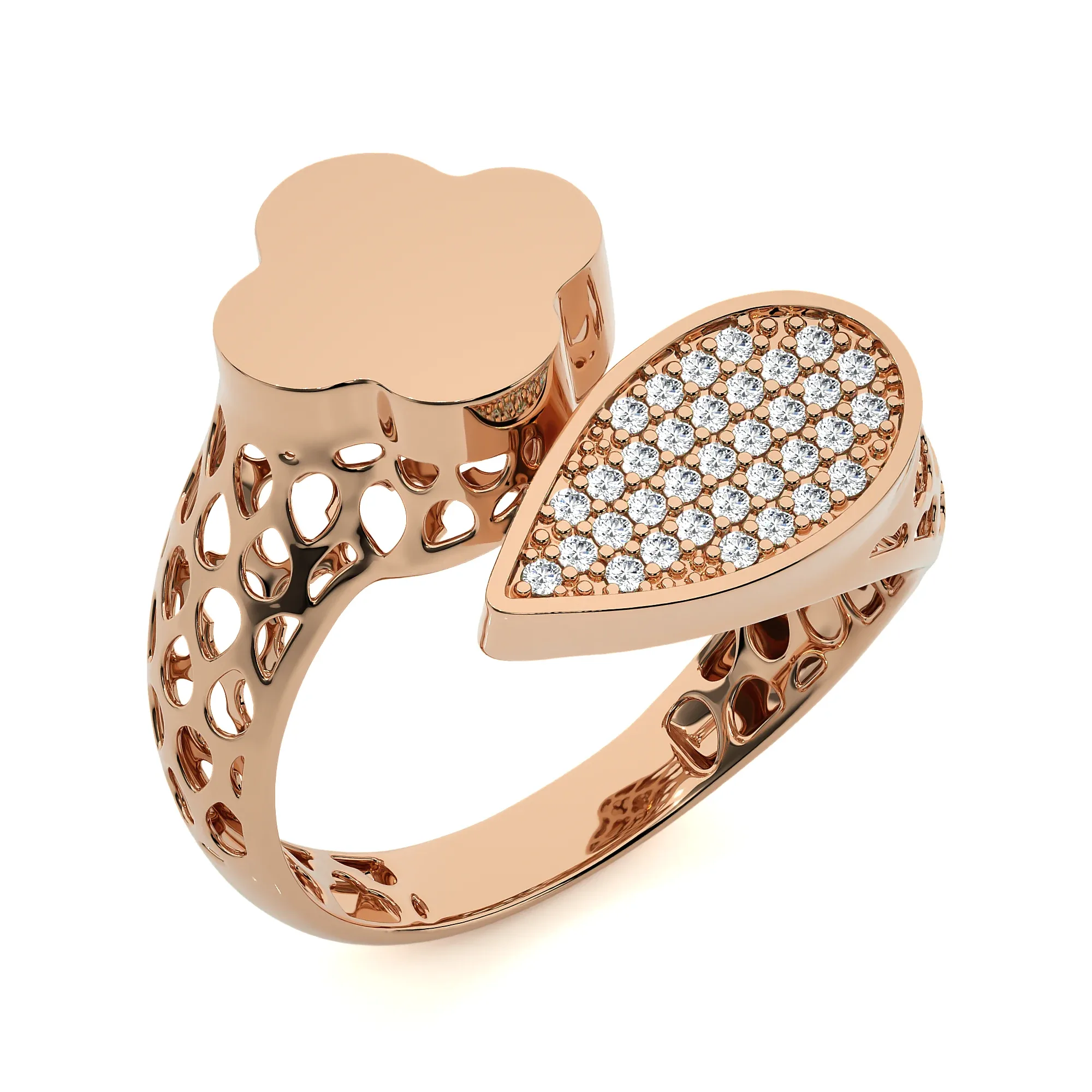 124 Bi Head Diamond Rings