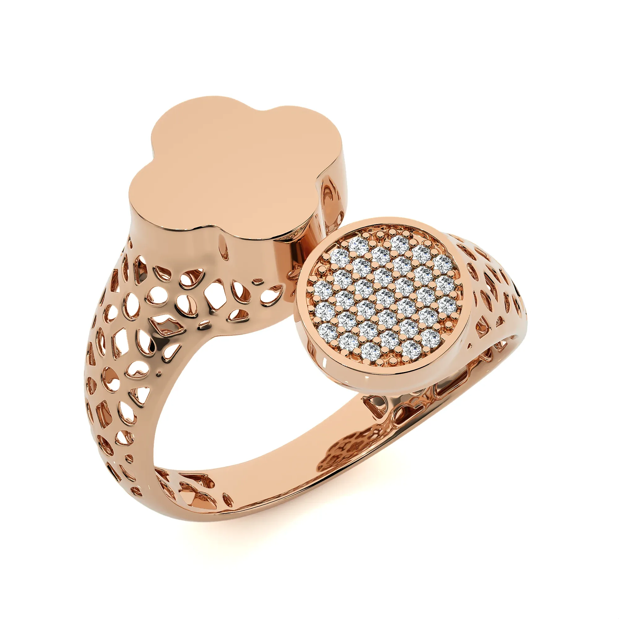 124 Bi Head Diamond Rings