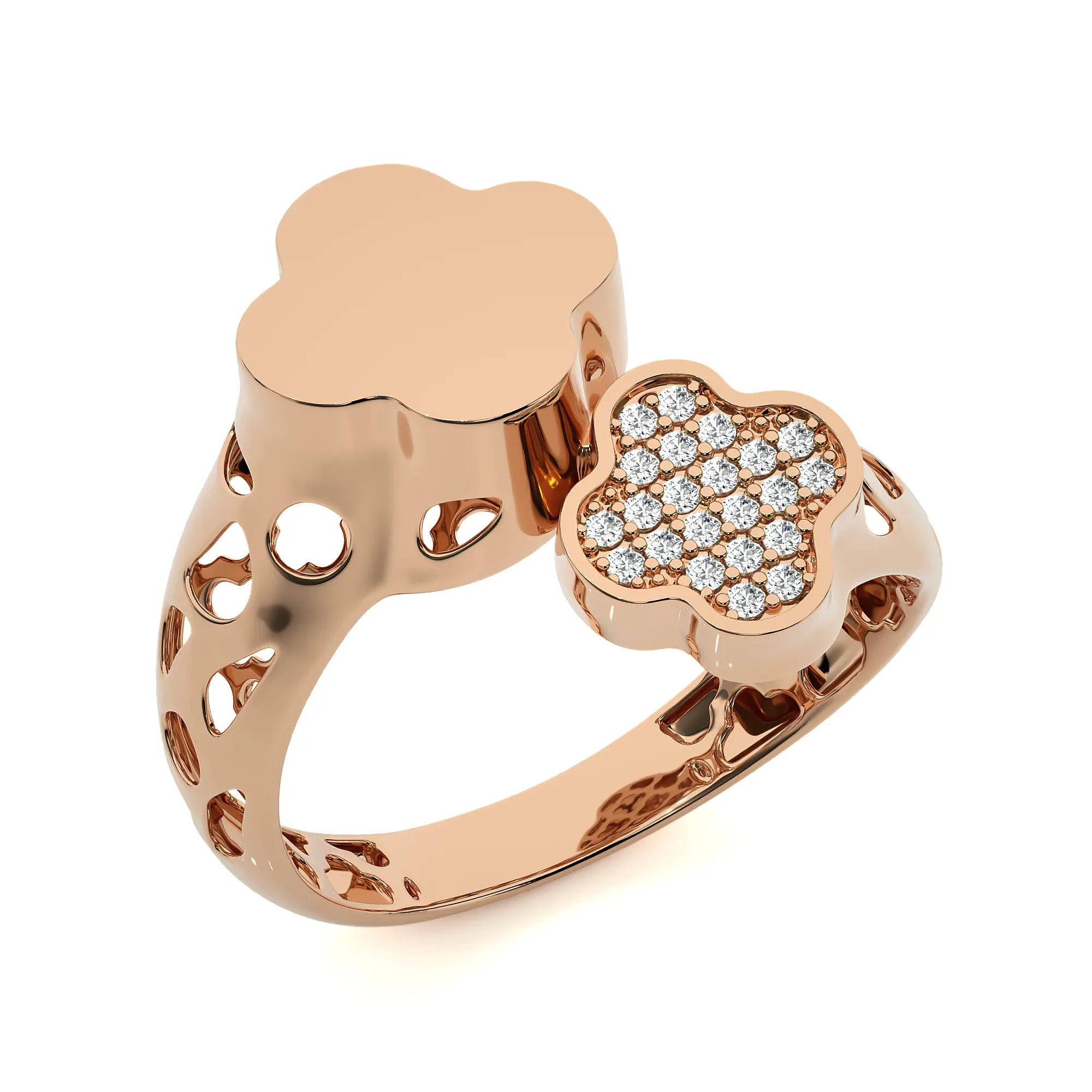 124 Bi Head Diamond Rings