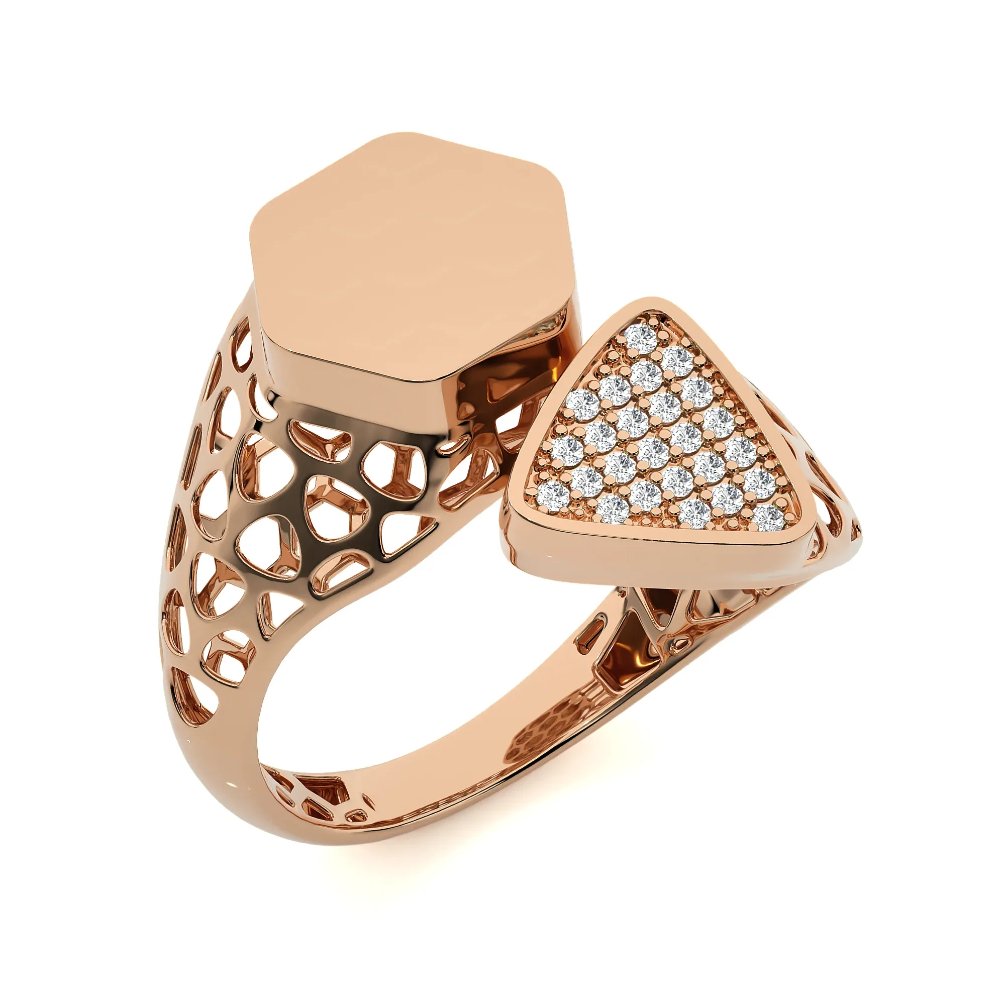 124 Bi Head Diamond Rings