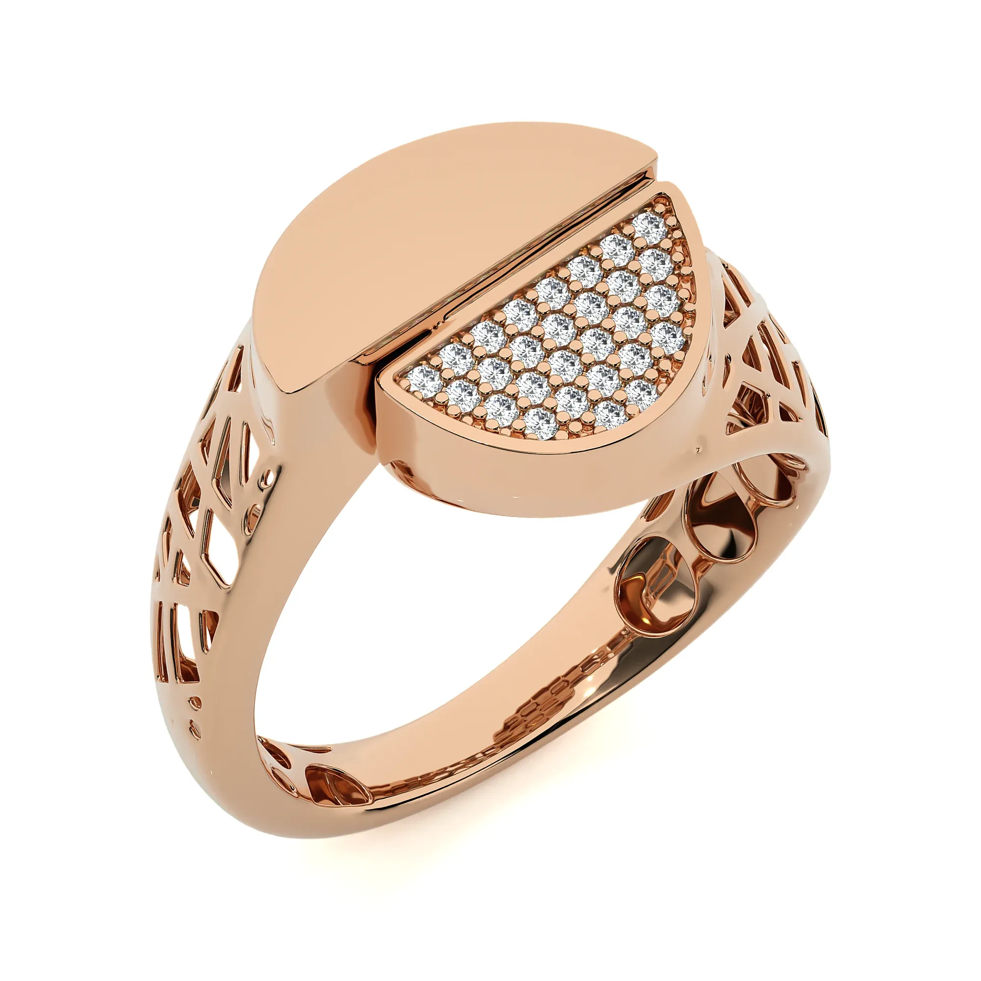 124 Bi Head Diamond Rings