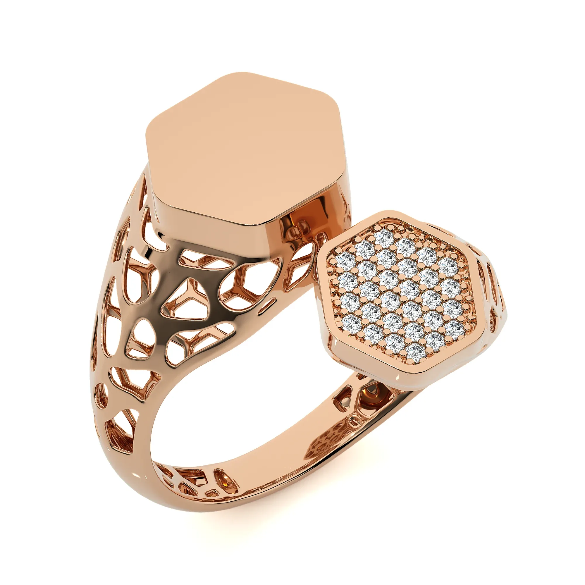 124 Bi Head Diamond Rings