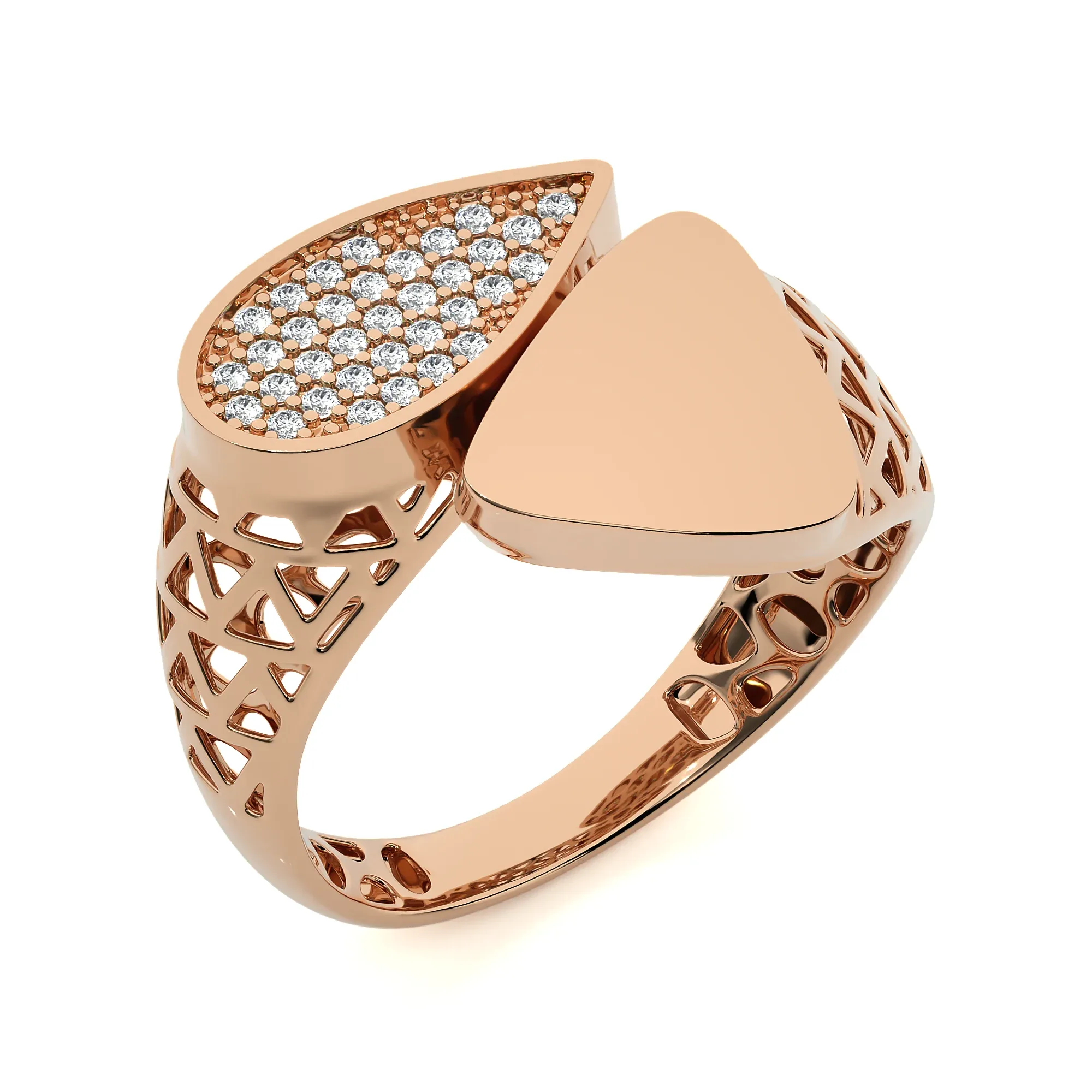 124 Bi Head Diamond Rings