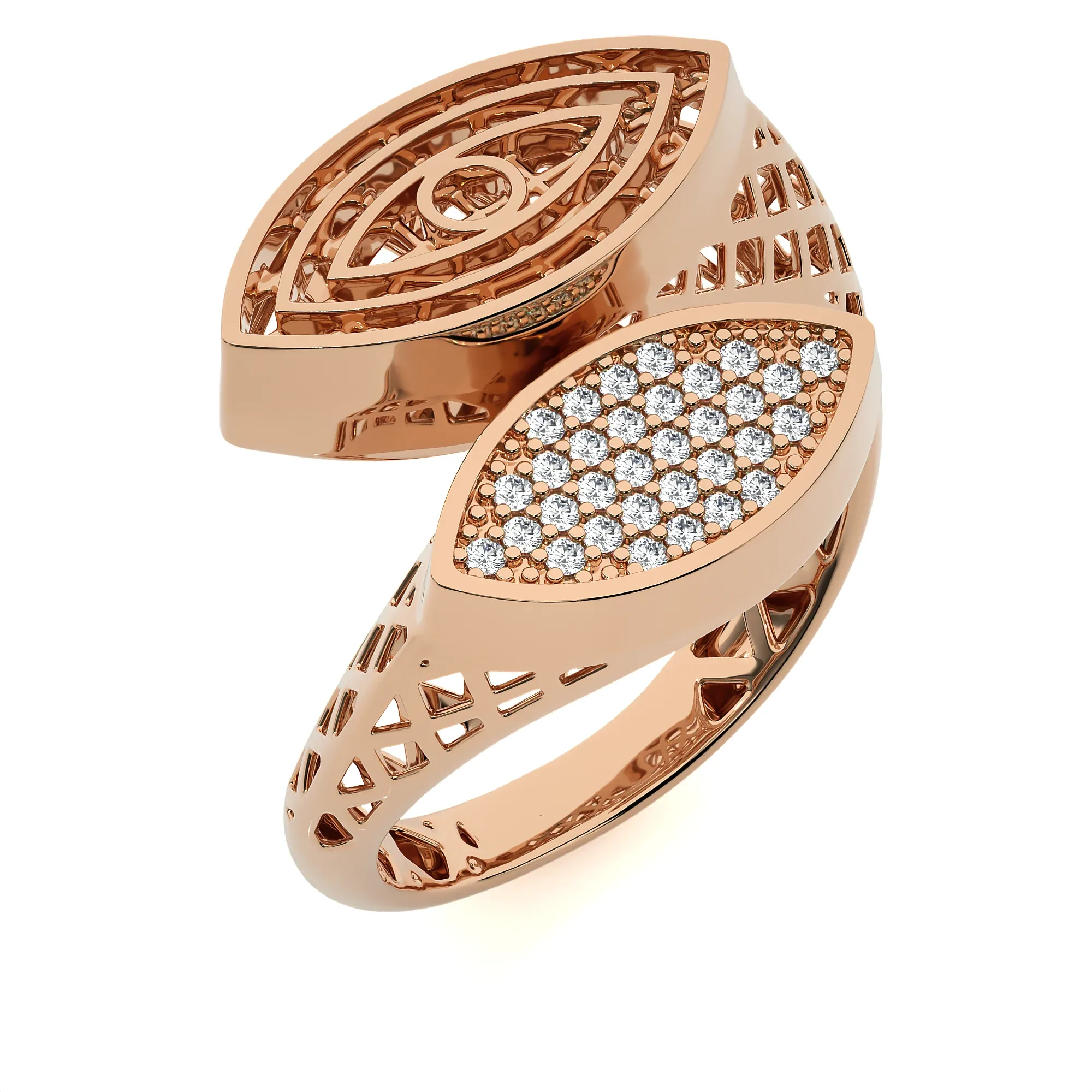 124 Bi Head Diamond Rings
