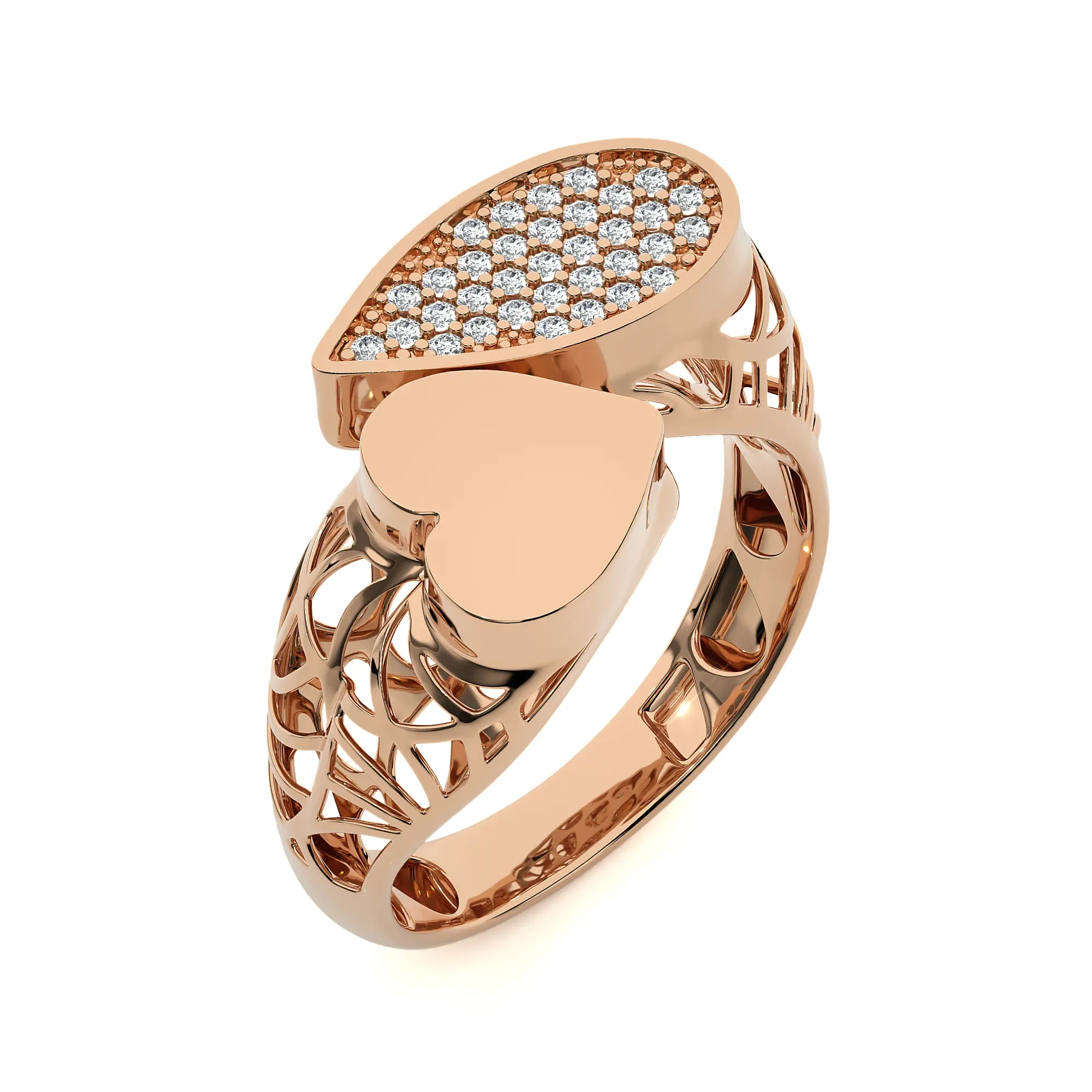 124 Bi Head Diamond Rings