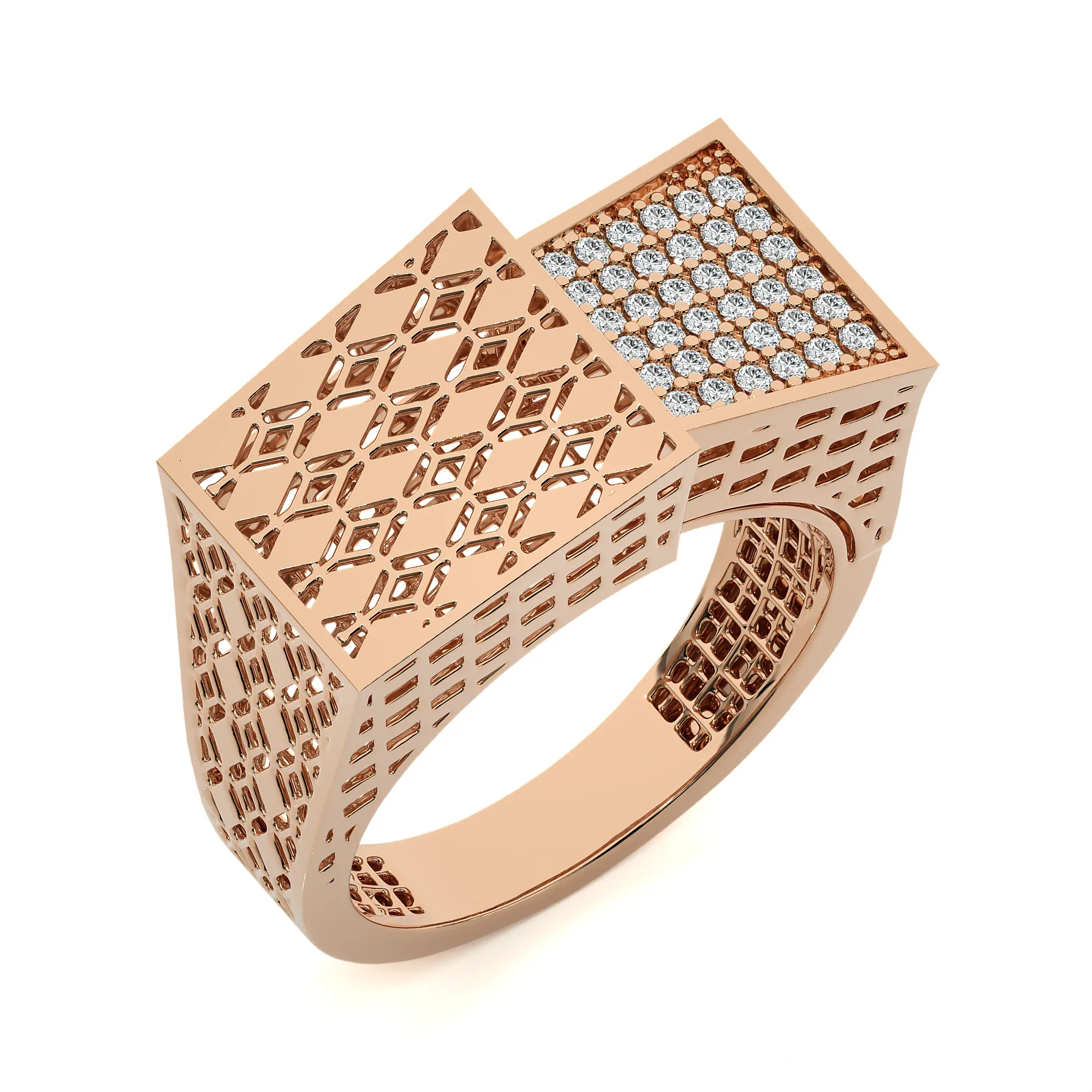124 Bi Head Diamond Rings