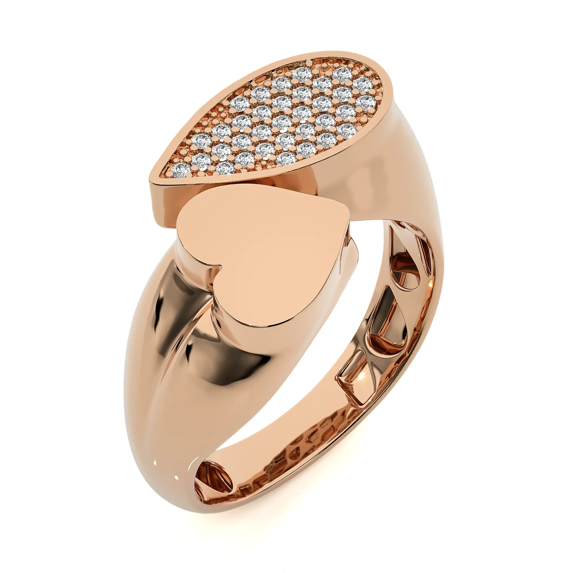 124 Bi Head Diamond Rings