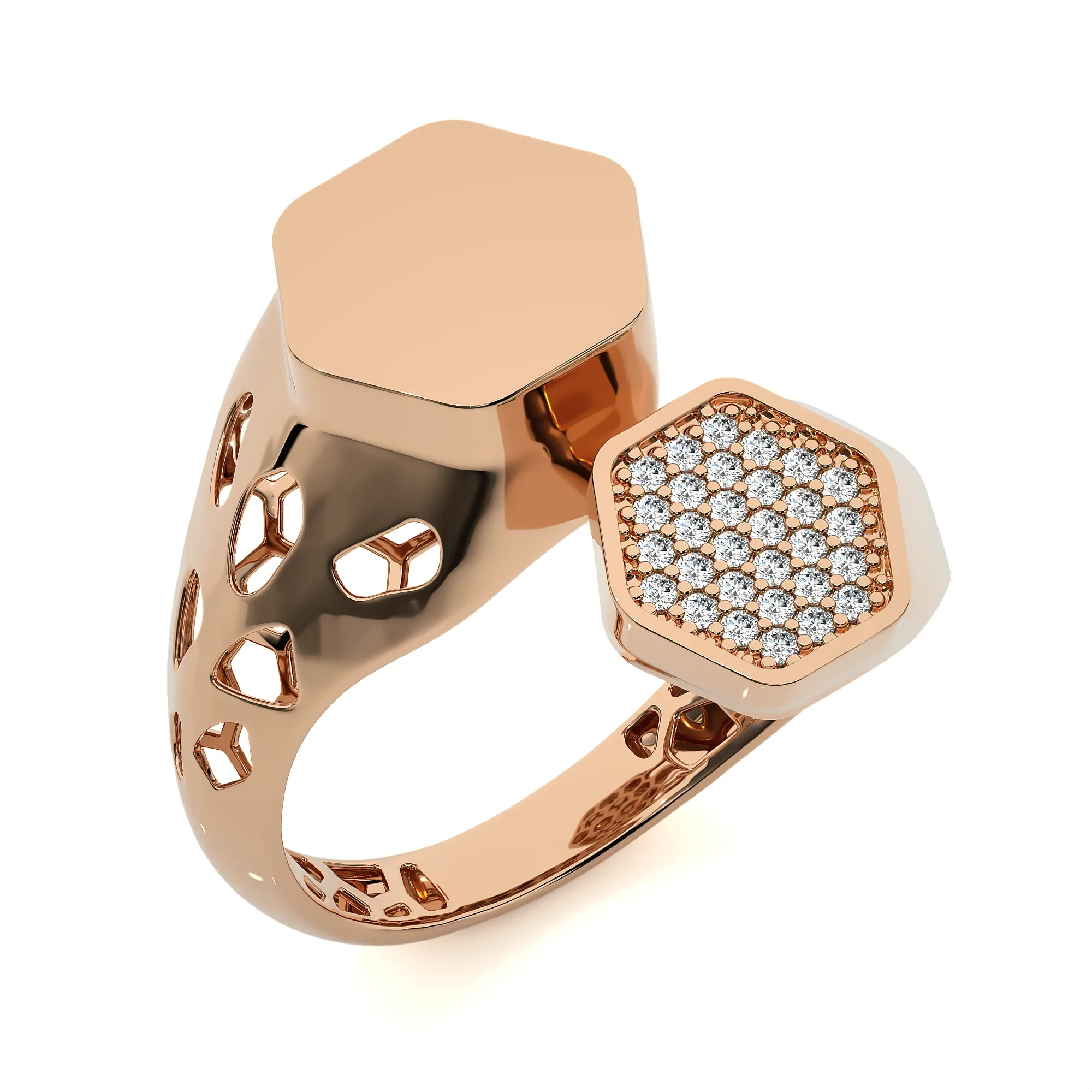 124 Bi Head Diamond Rings