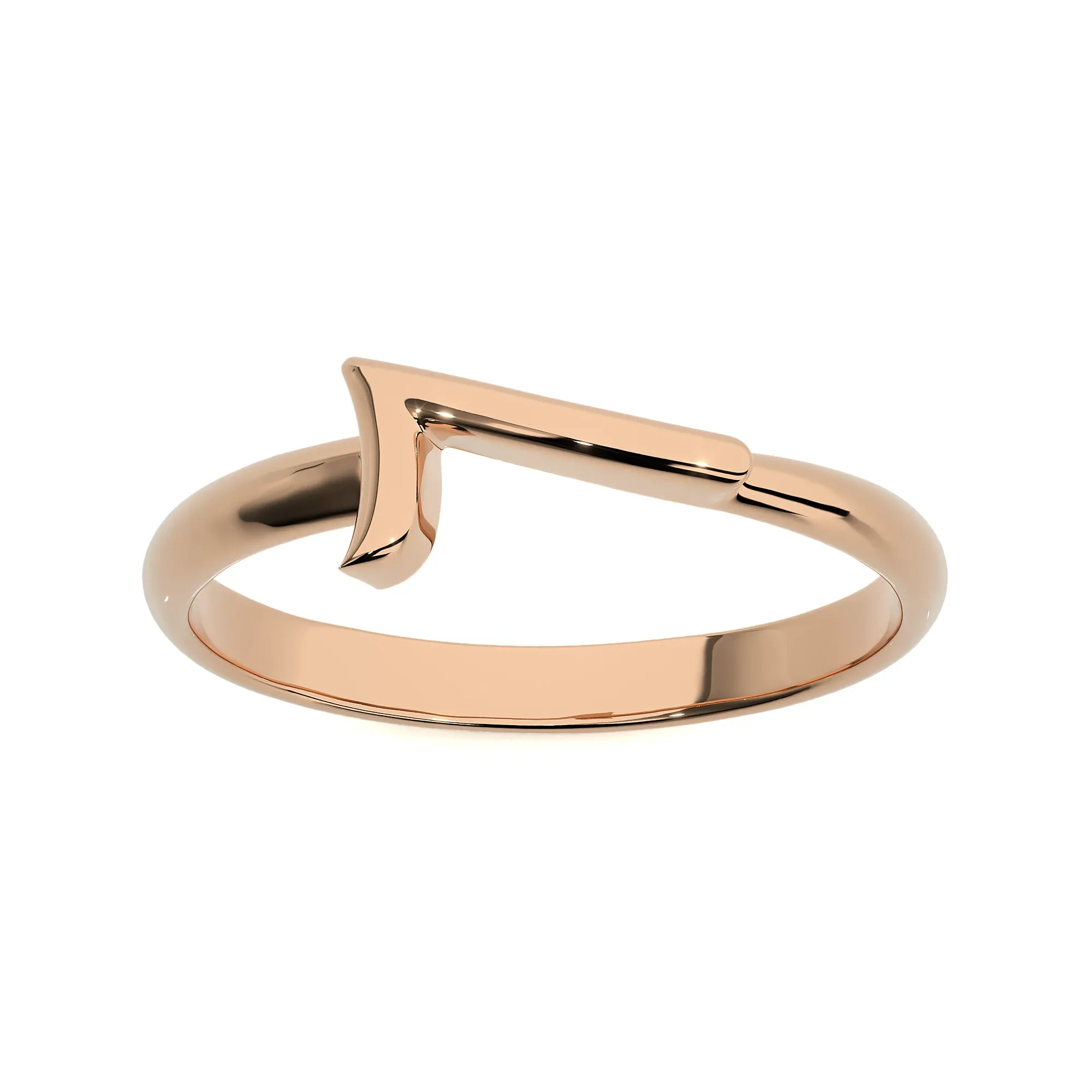 0 to 9 Plain Gold Numbers Ring Pack