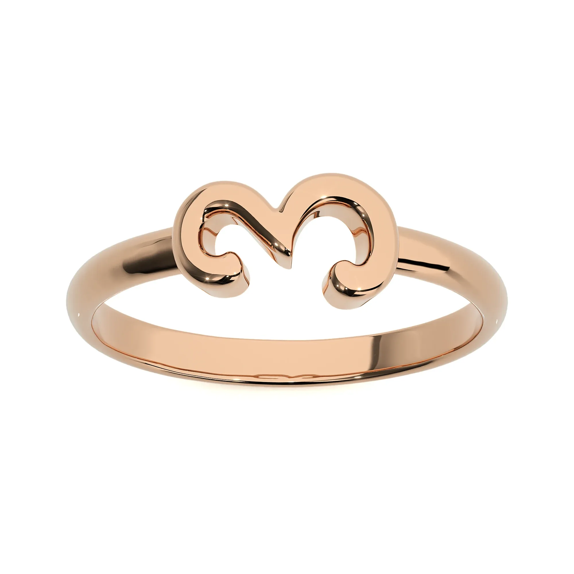 0 to 9 Plain Gold Numbers Ring Pack