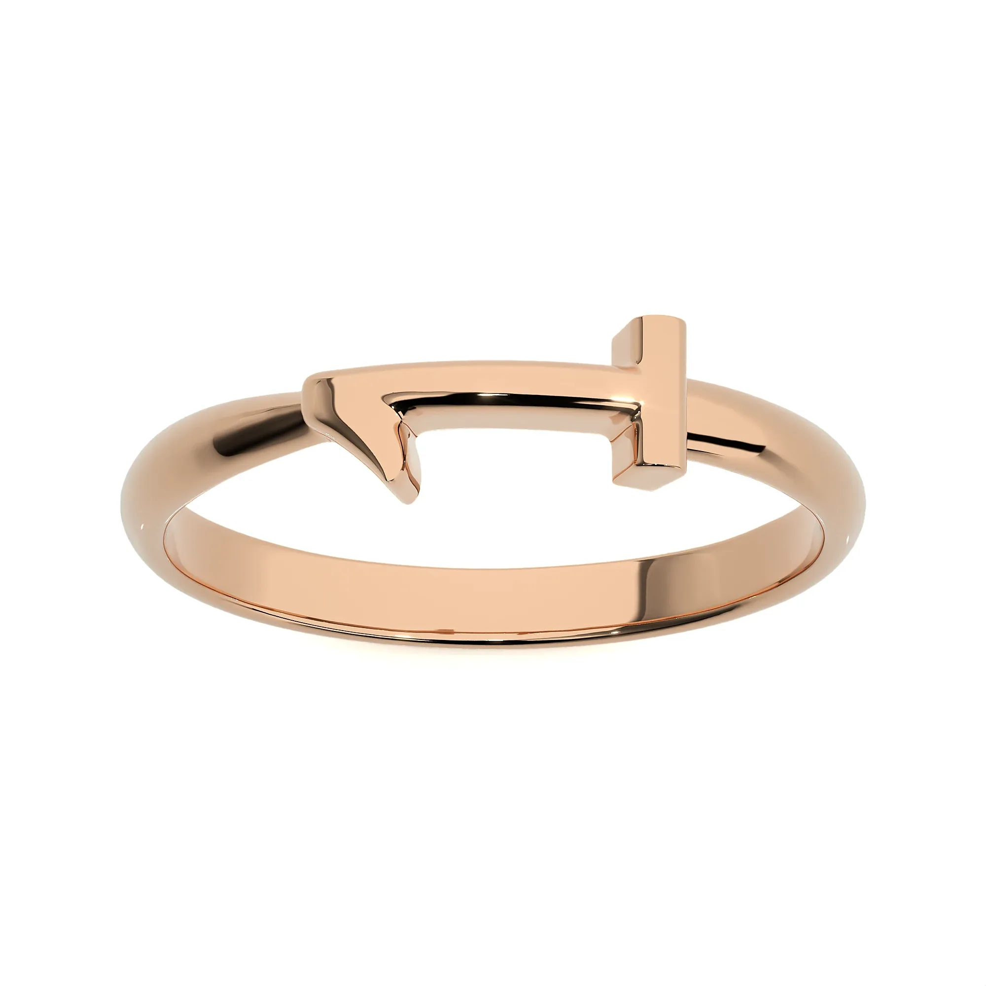 0 to 9 Plain Gold Numbers Ring Pack