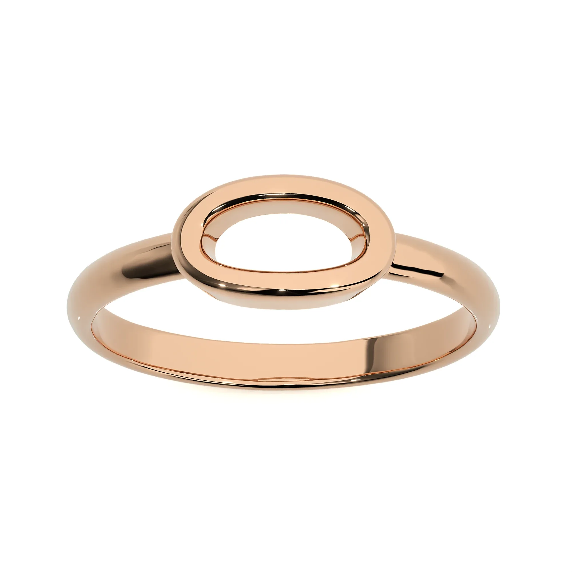 0 to 9 Plain Gold Numbers Ring Pack