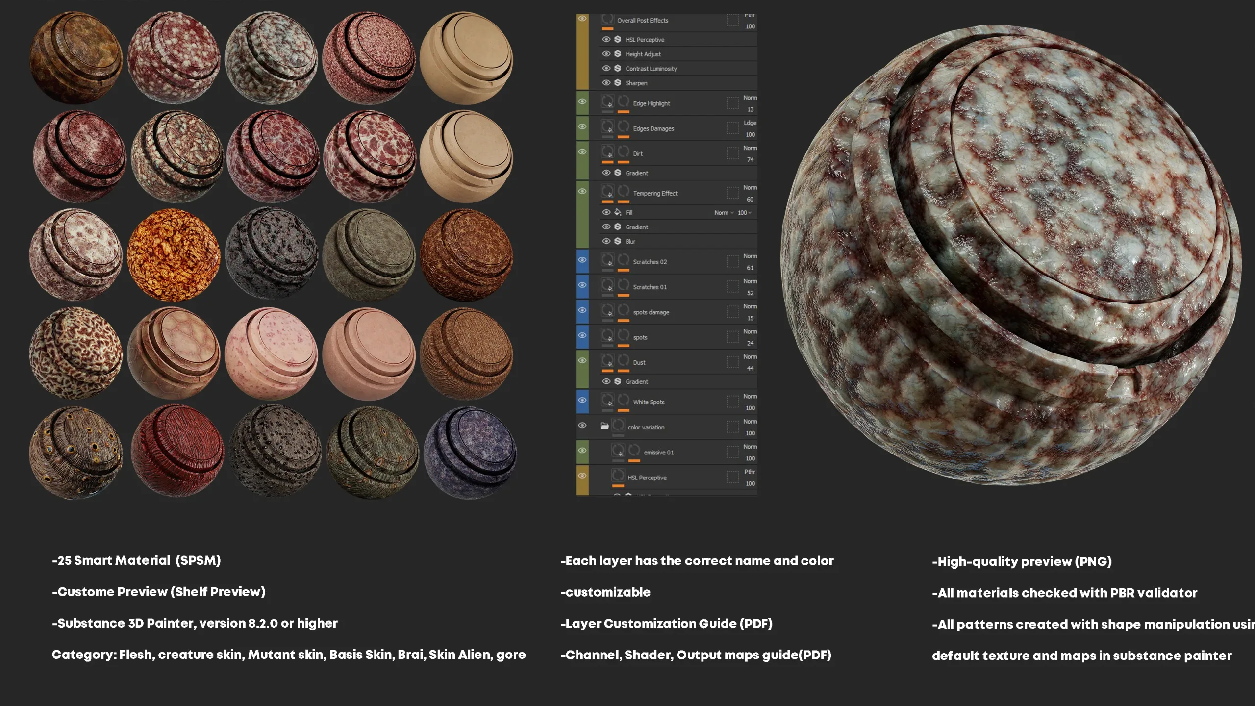 Base Skin Smart Material | Substance 3d Painter