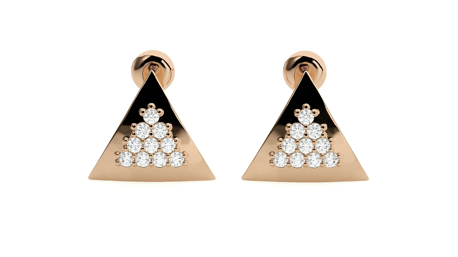 80 Diamond Head Earrings Pack