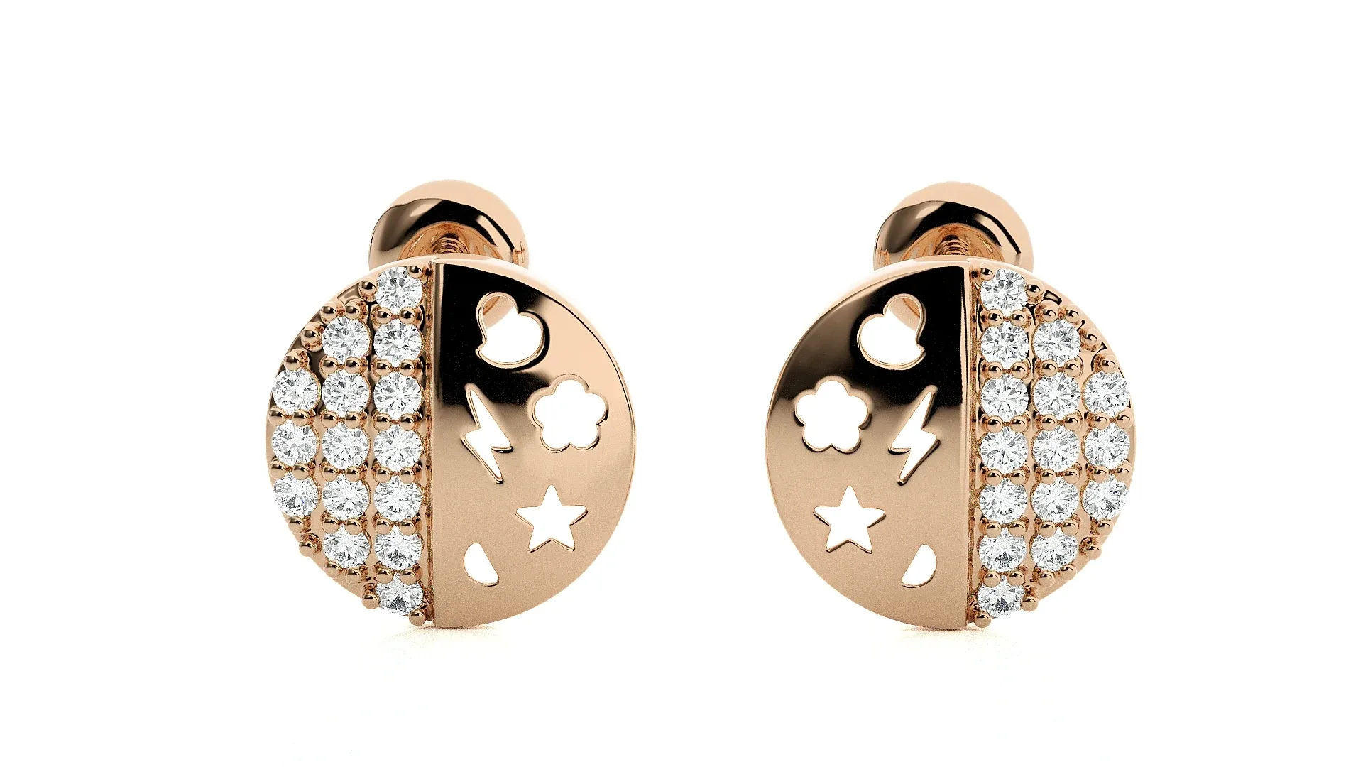 80 Diamond Head Earrings Pack