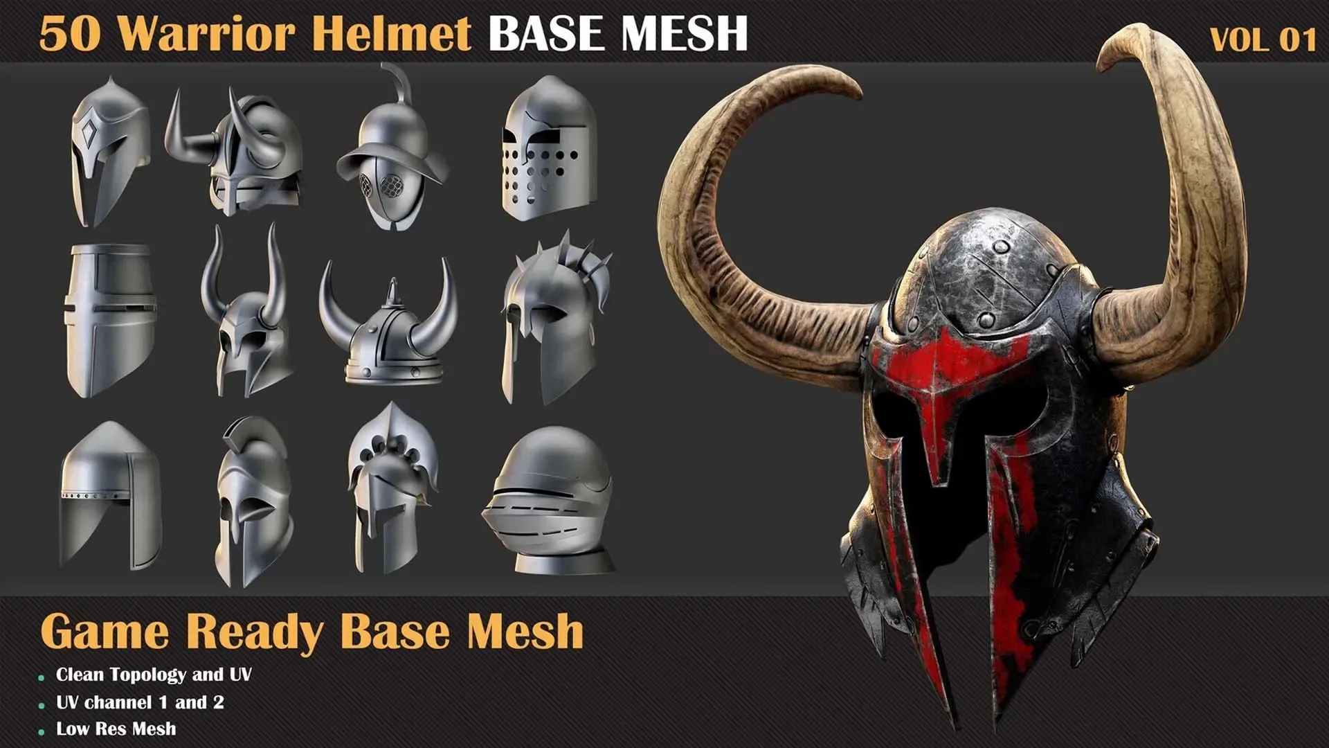 300 Weapons Base Mesh Bundle