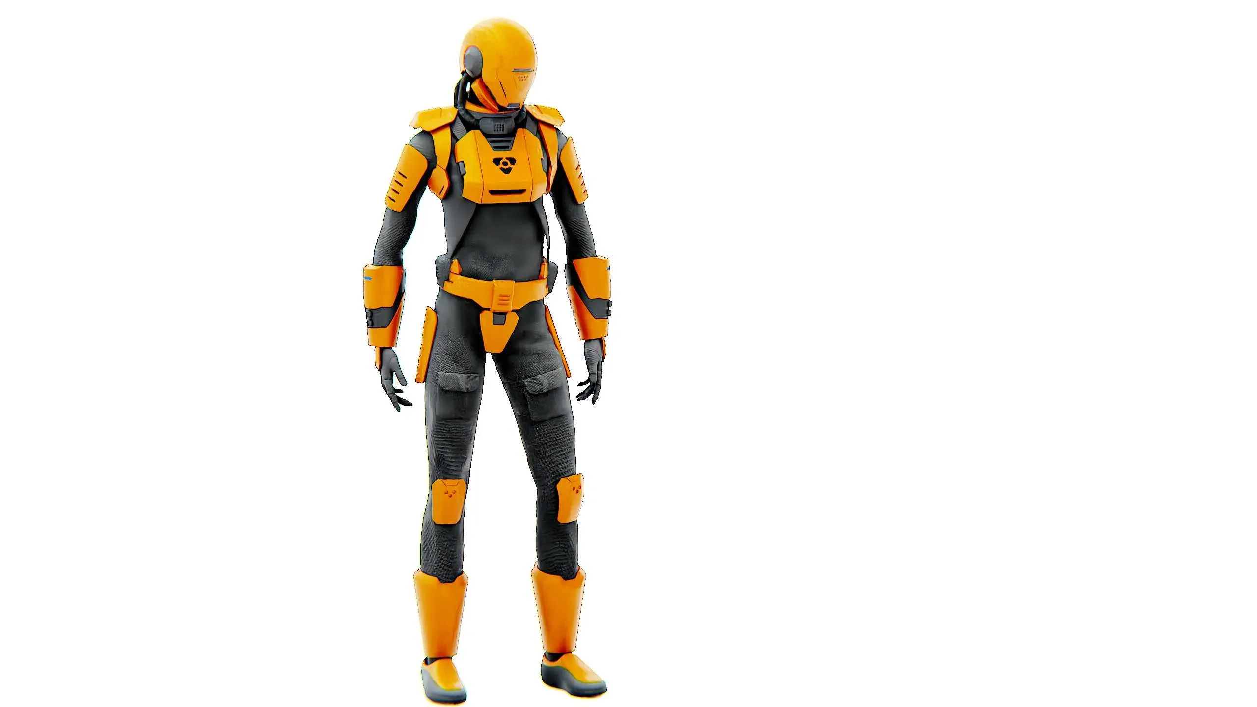 MARS MISSION  UNIFORM  Auto-Rig Pro Rigged For Mixamo, Unreal Engine, Unity