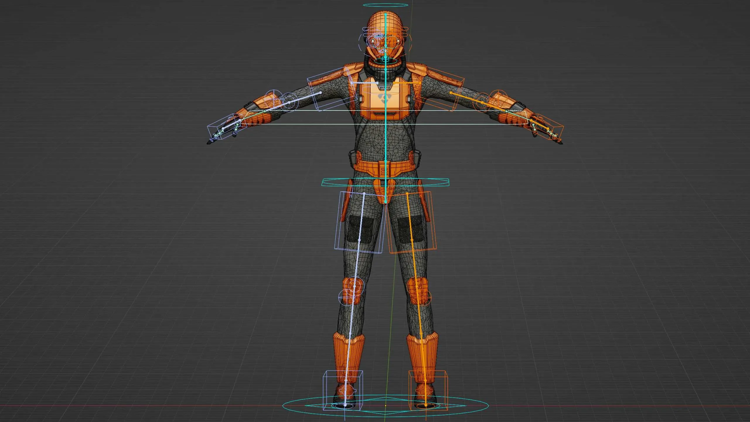 MARS MISSION  UNIFORM  Auto-Rig Pro Rigged For Mixamo, Unreal Engine, Unity