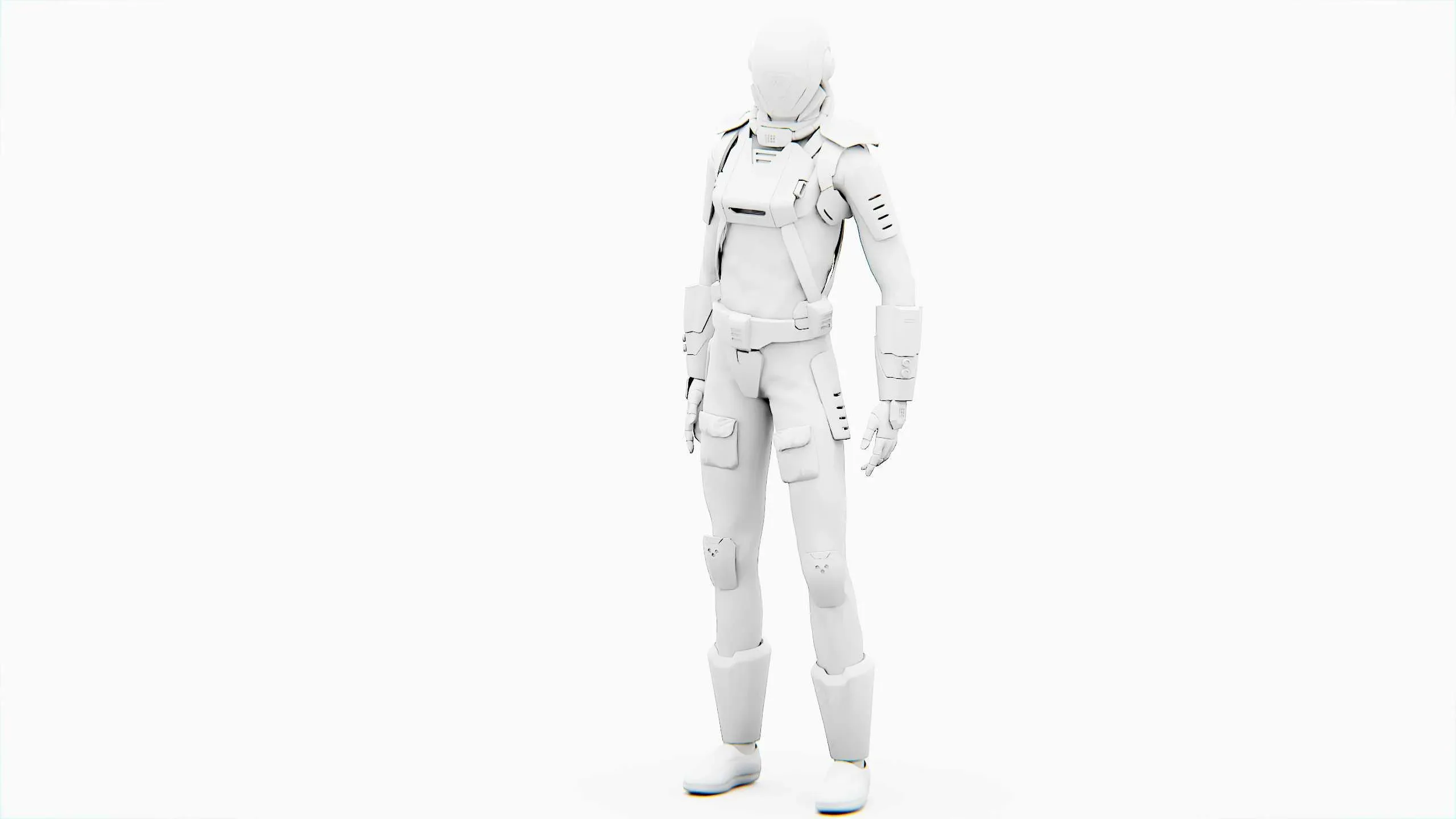 MARS MISSION  UNIFORM  Auto-Rig Pro Rigged For Mixamo, Unreal Engine, Unity