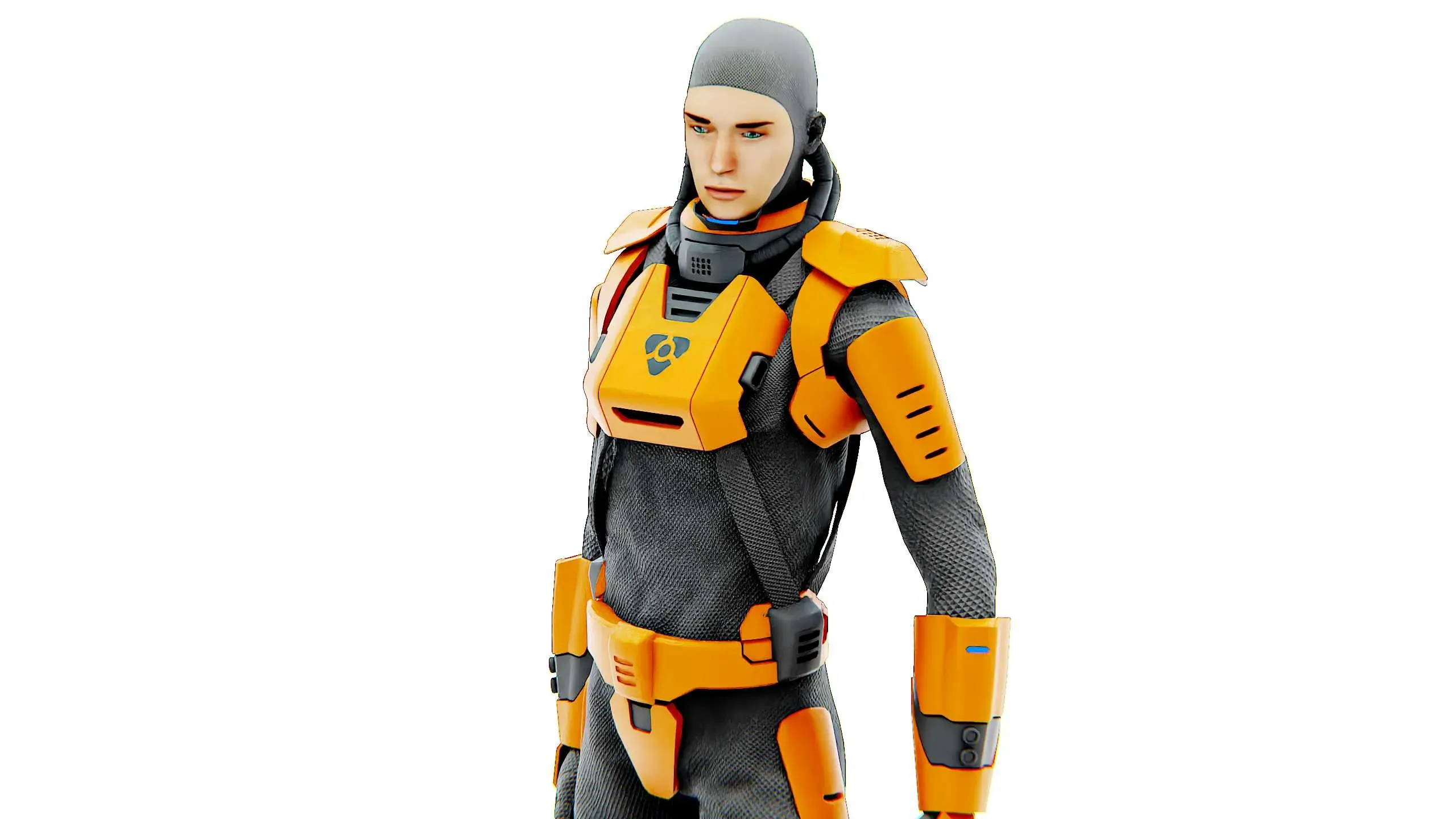 MARS MISSION  UNIFORM  Auto-Rig Pro Rigged For Mixamo, Unreal Engine, Unity