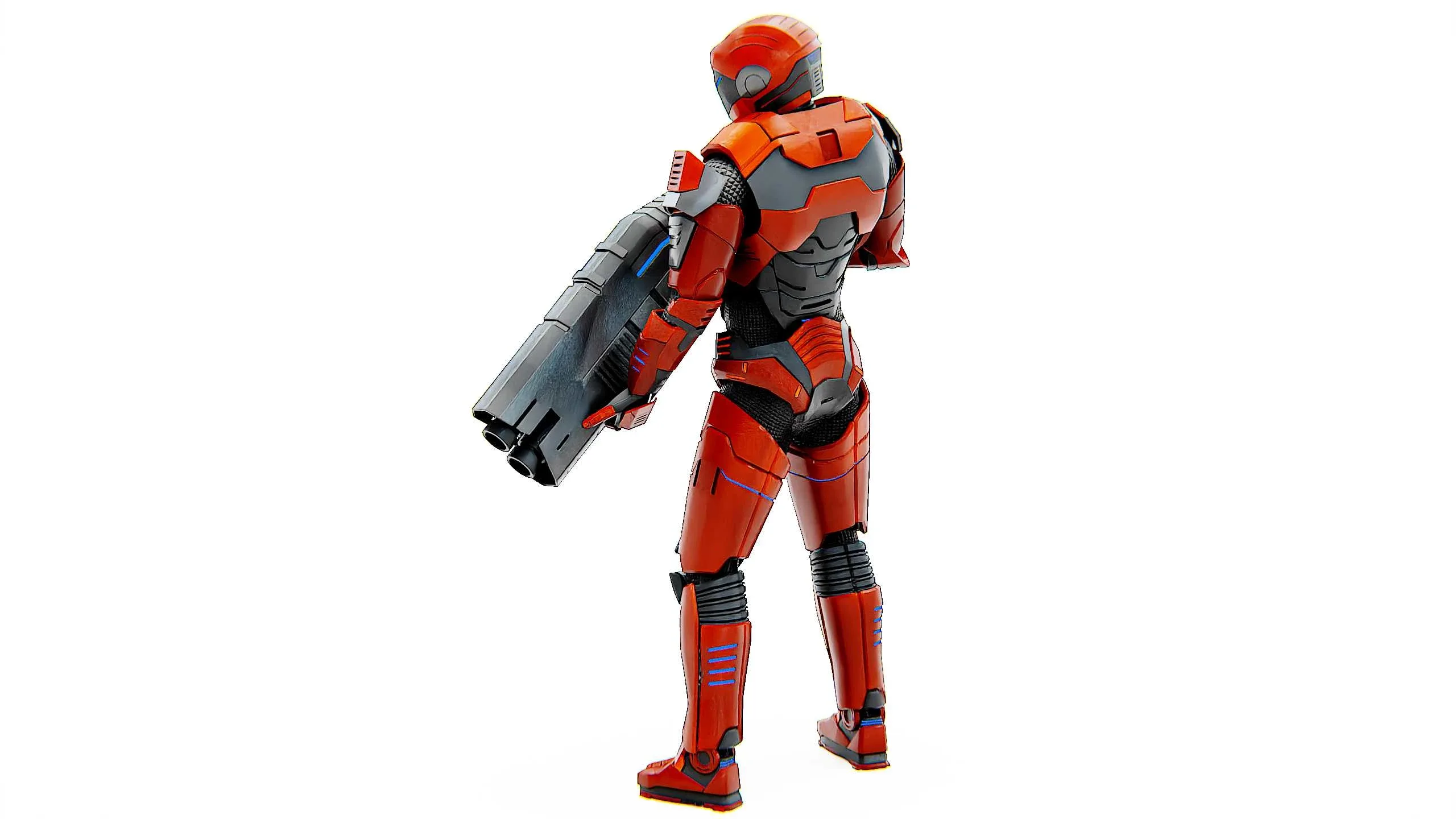 TROOPER X-4 Auto-Rig Pro Rigged For Mixamo, Unreal Engine, Unity