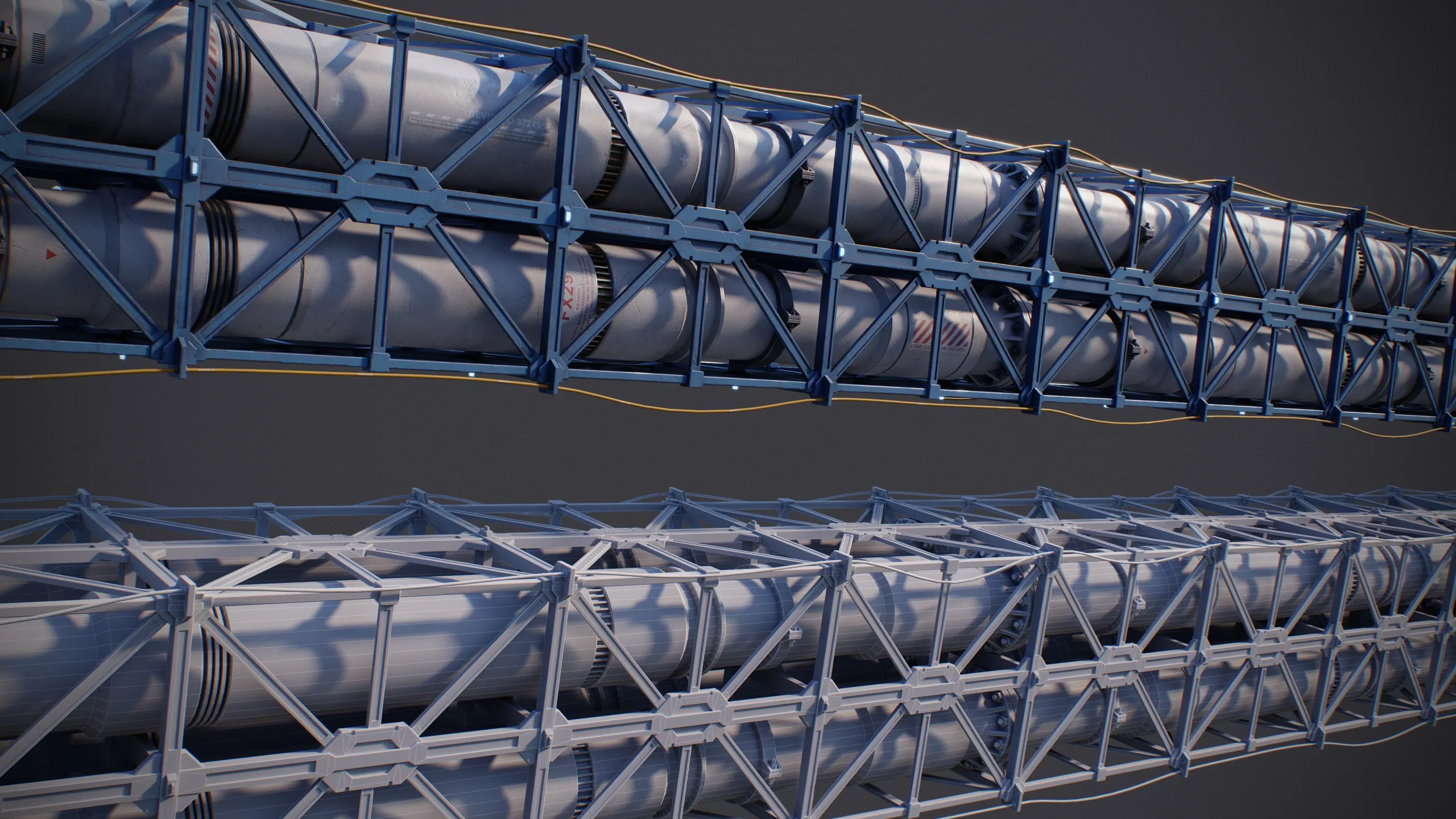 Sci-Fi Tubes Cables Pipe Kit Vol 02-PBR