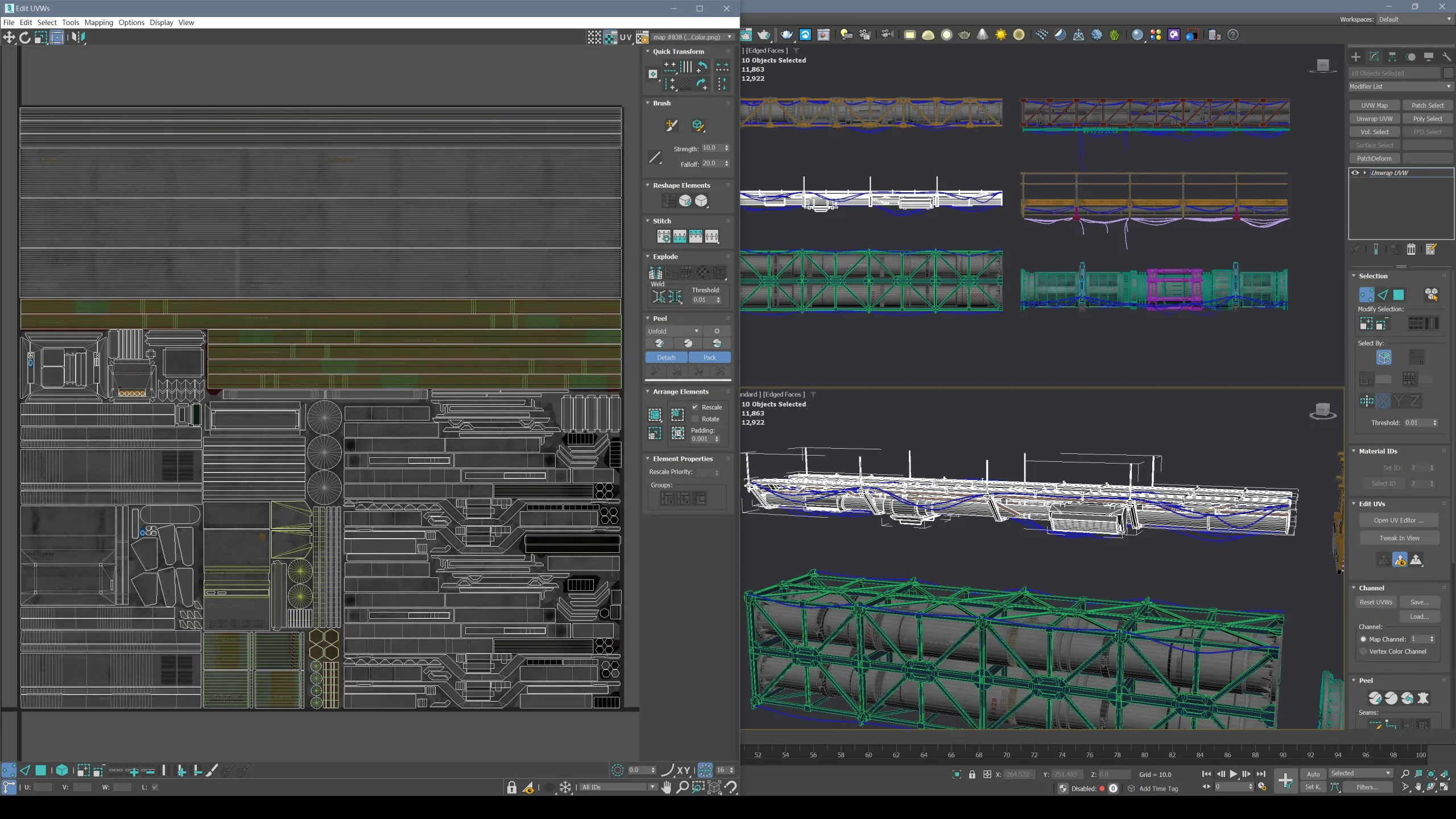 Sci-Fi Tubes Cables Pipe Kit Vol 02-PBR