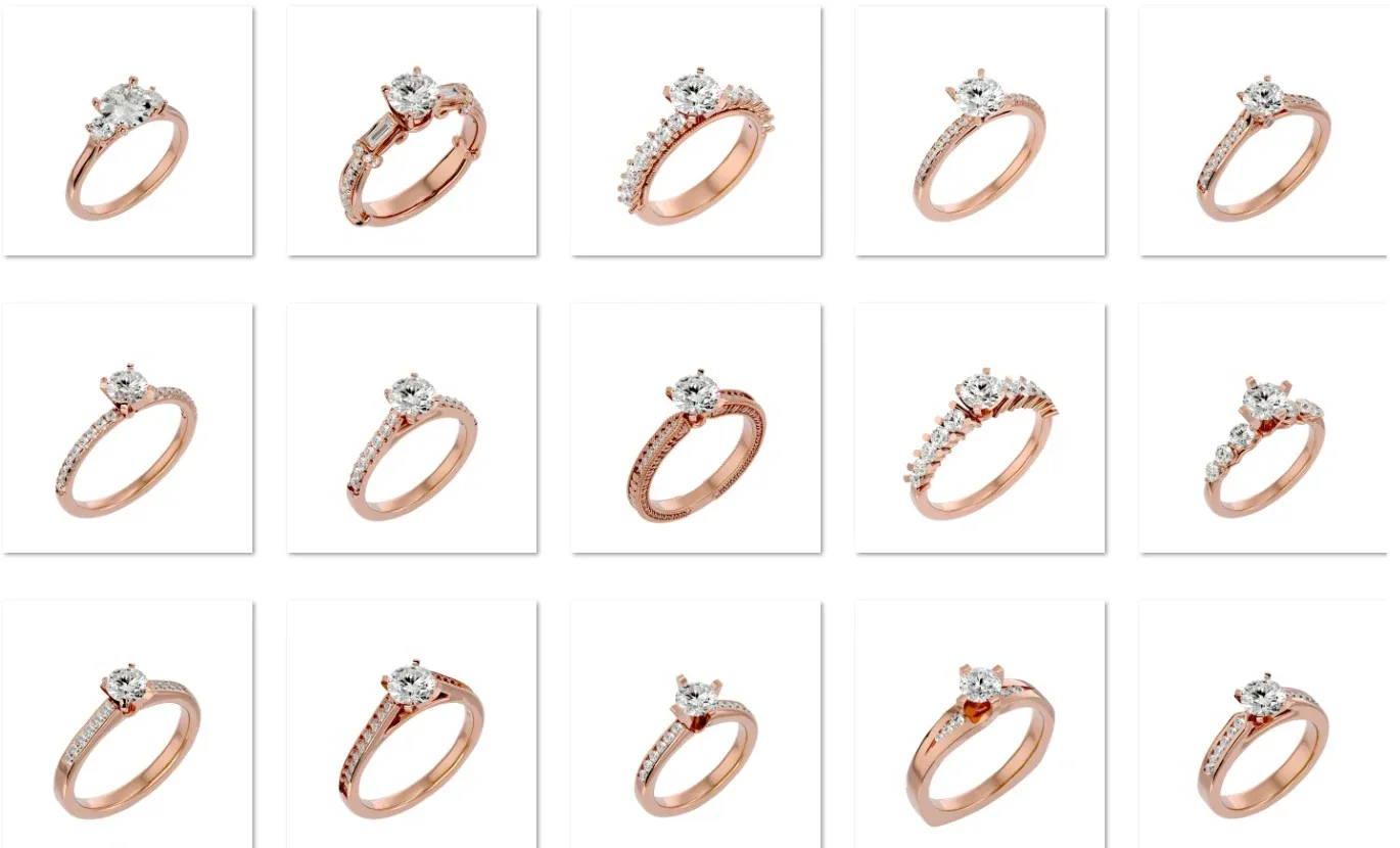 240 Solitaire Rings Pack