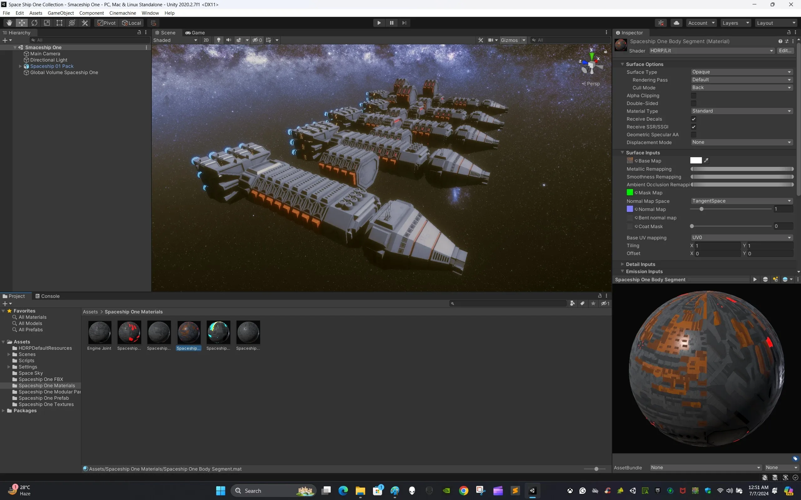 Modular Spaceship One