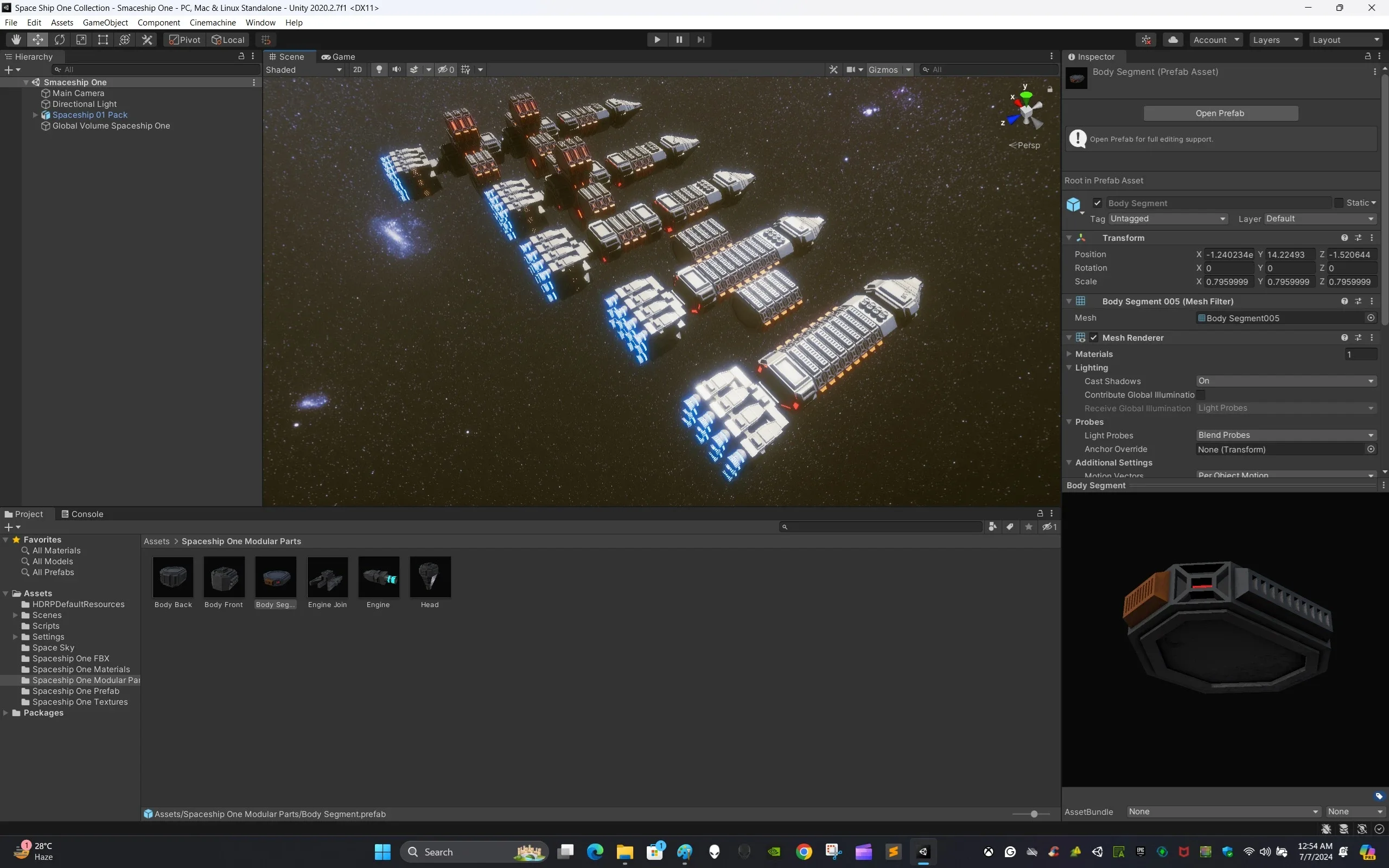 Modular Spaceship One