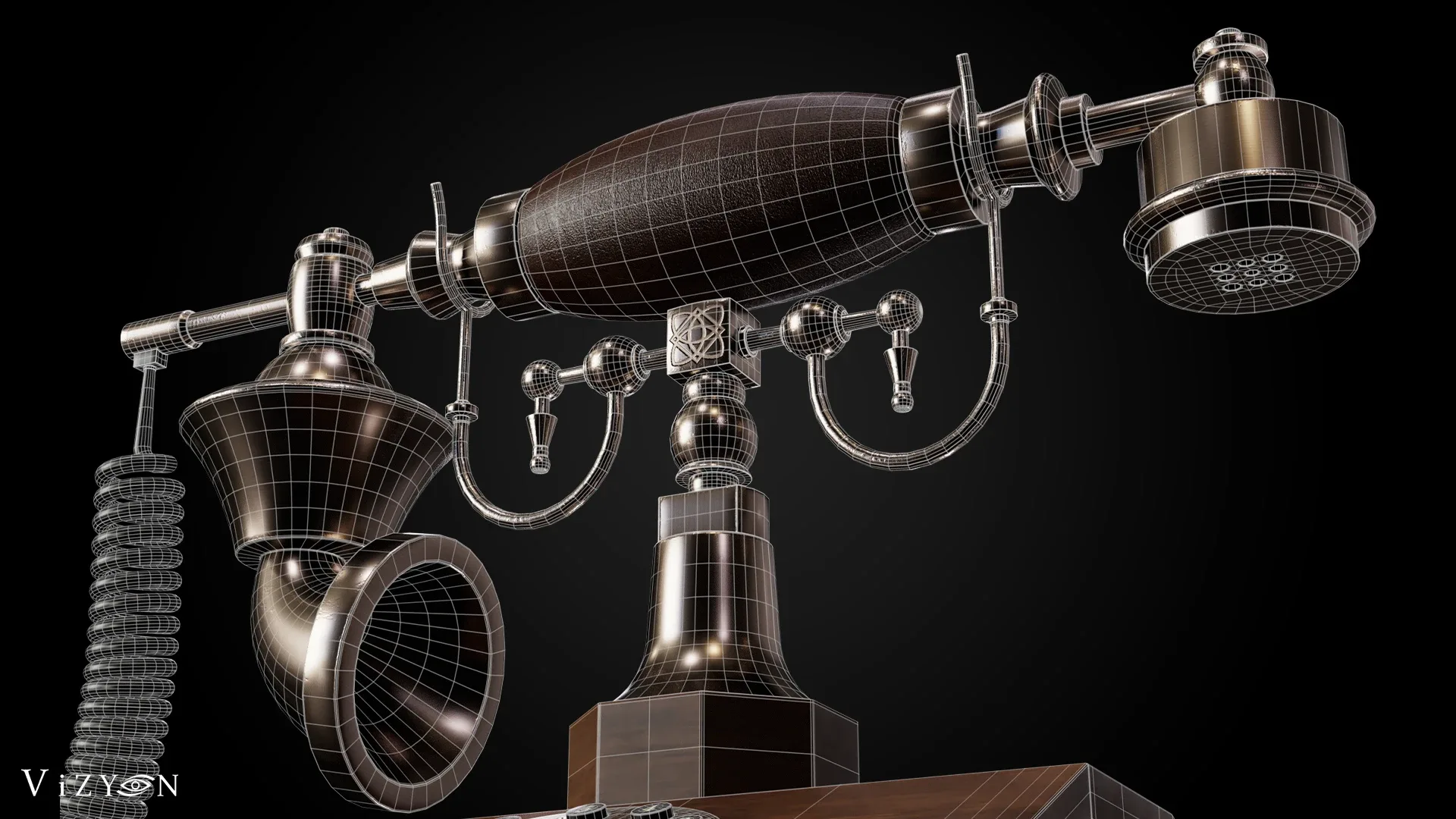 Vintage phone / 3D Model + Full Tutorial