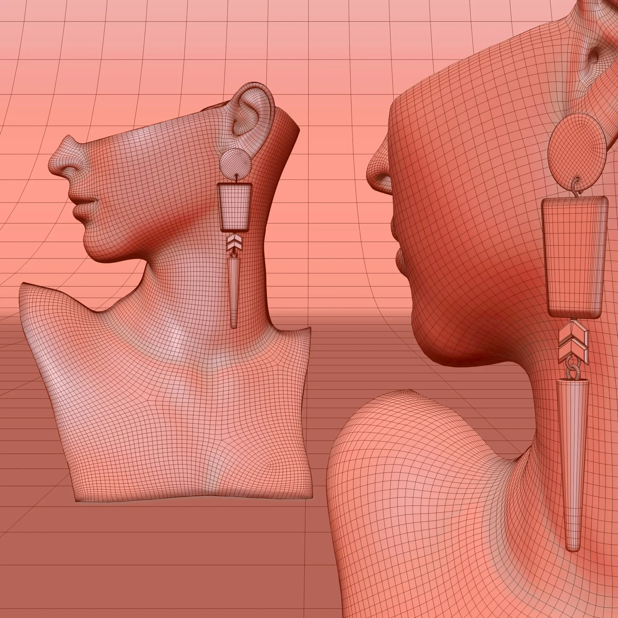 Boutique Jewelry Mannequin Display Stand 001
